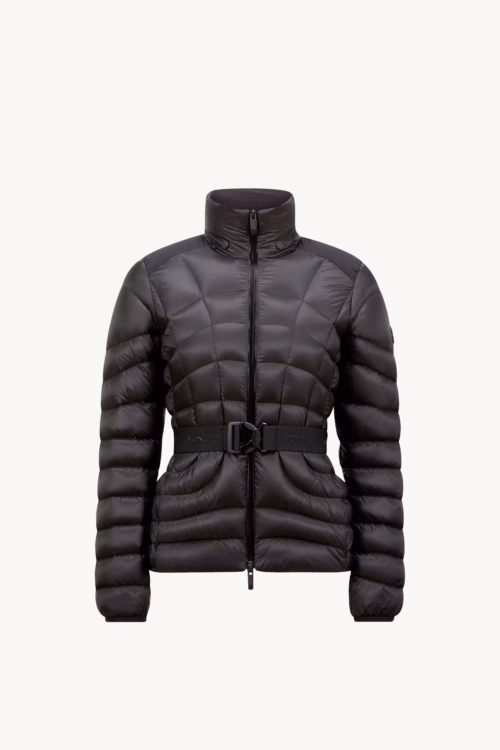 Gramont Hooded Geometric-Quilted Short Down Jacket