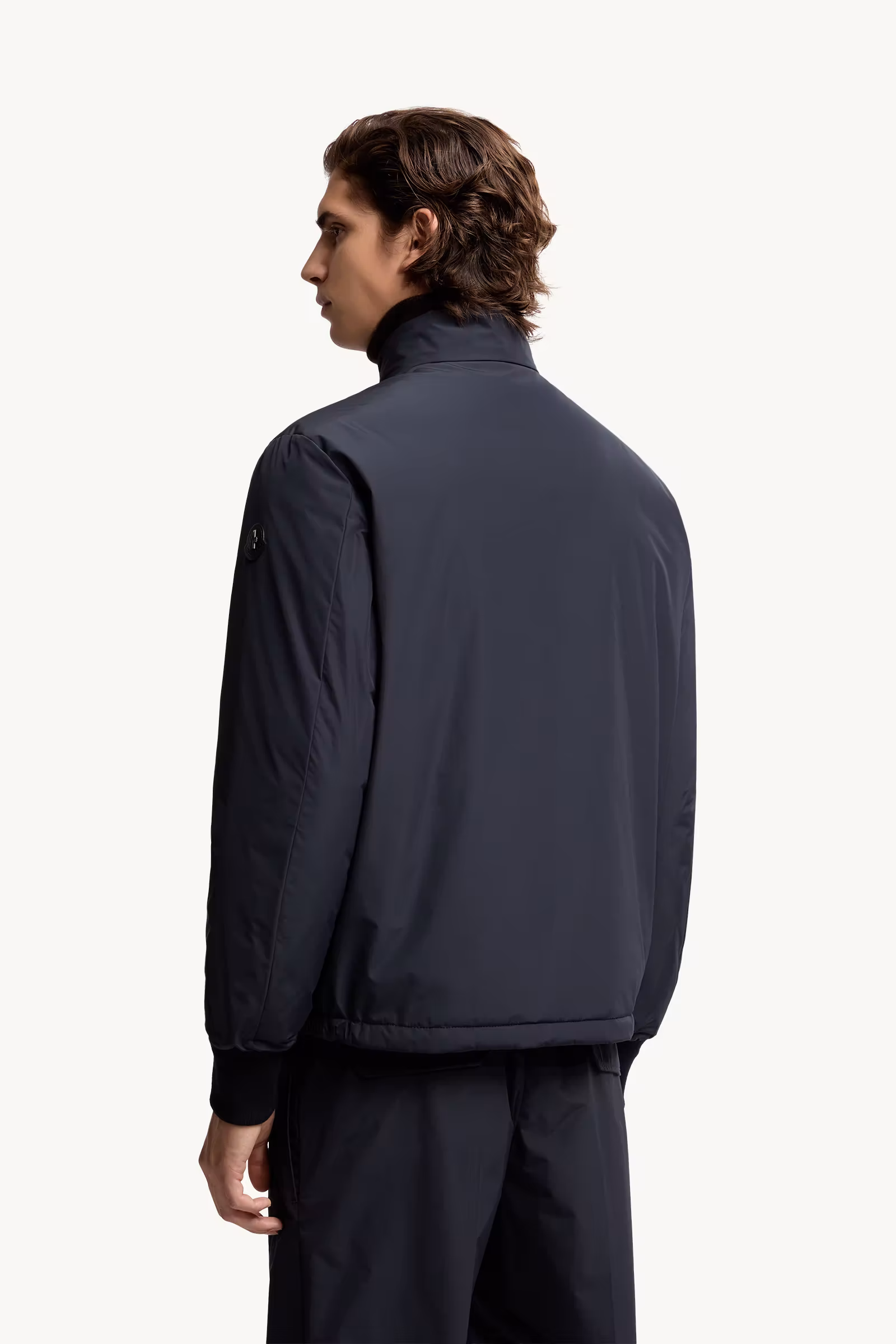 Lanques Leather-Trimmed Short Down Jacket