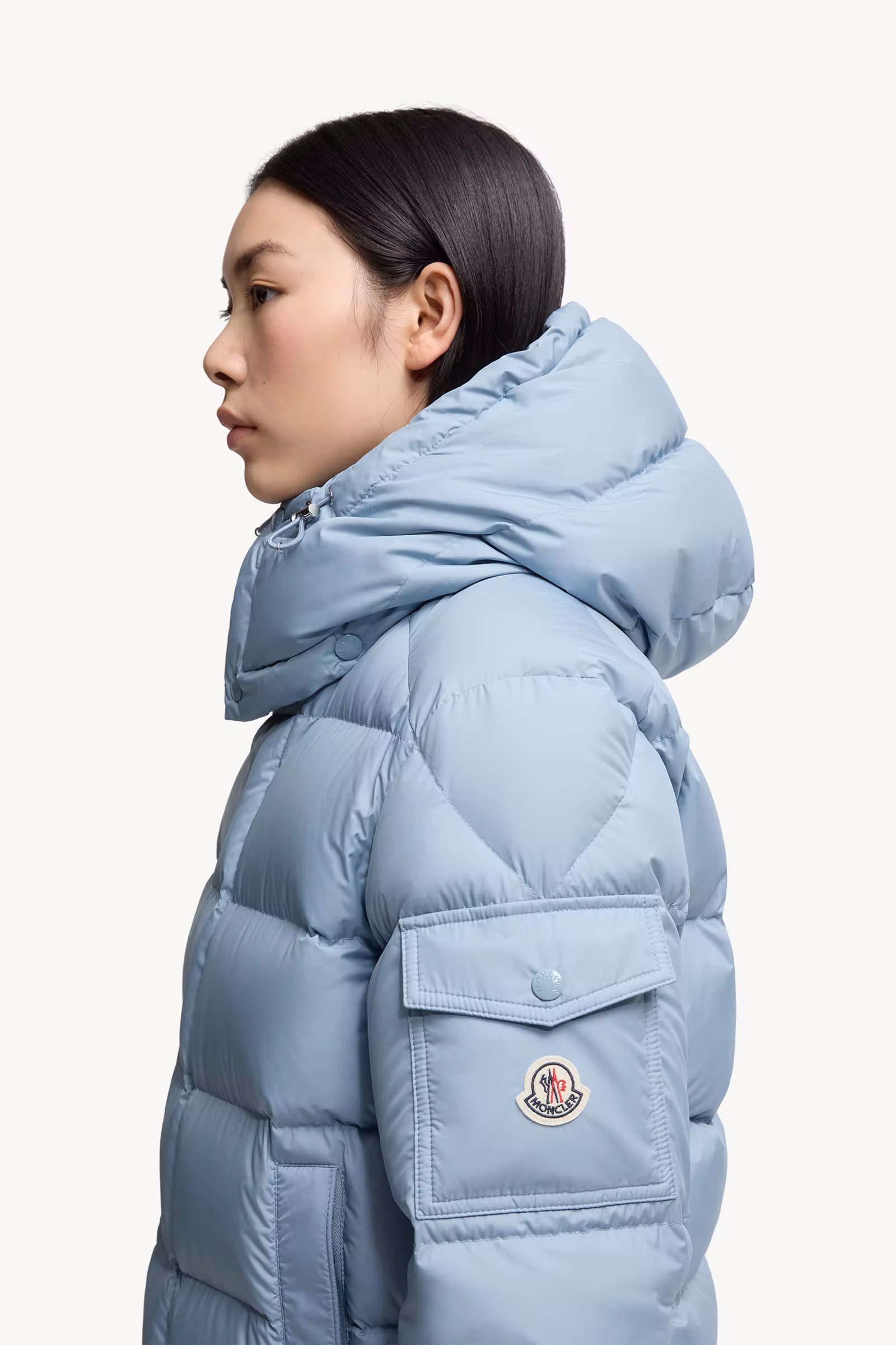 Moncler Maya 70 Hooded Short Down Jacket