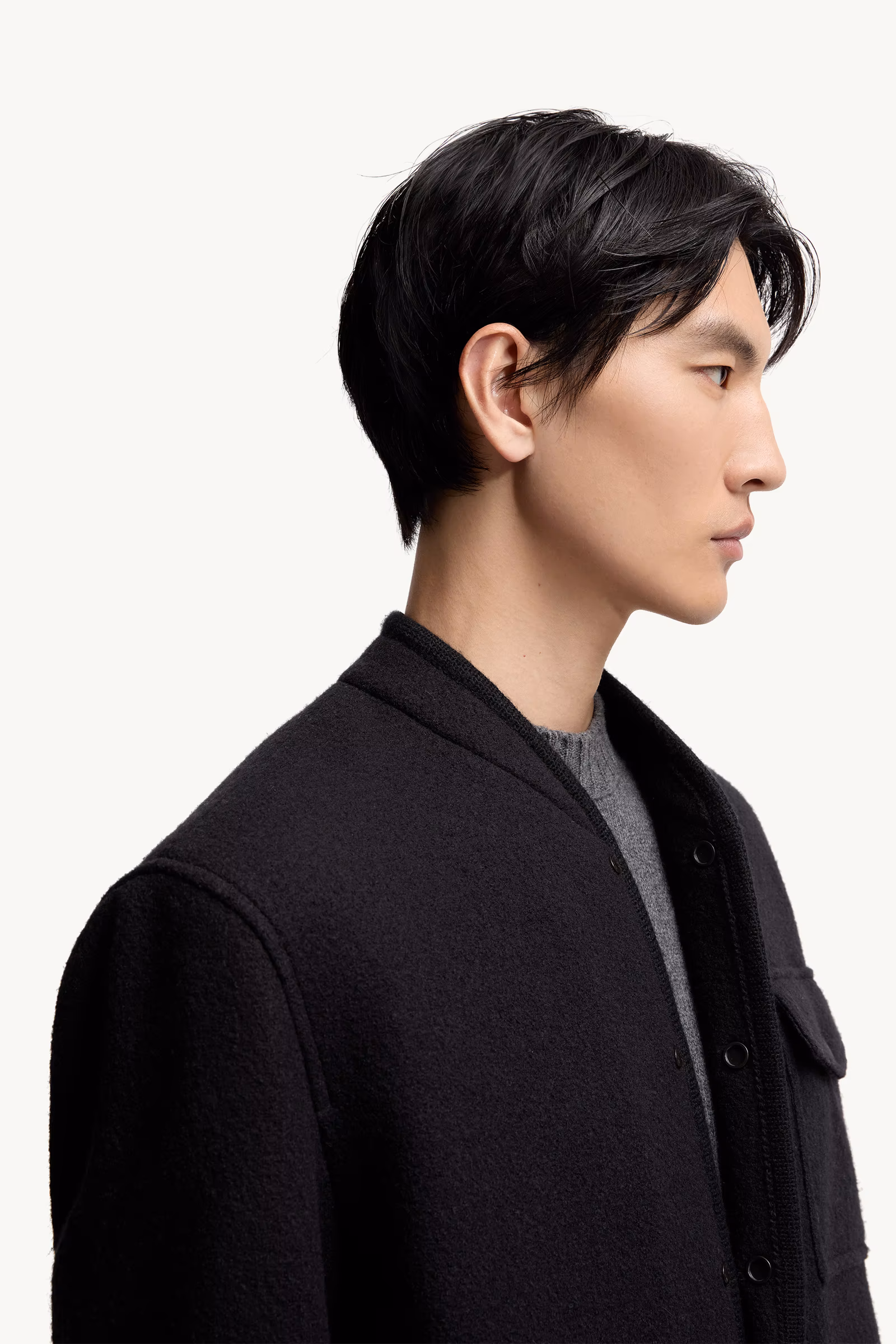 Wool Bouclé Shirt Jacket