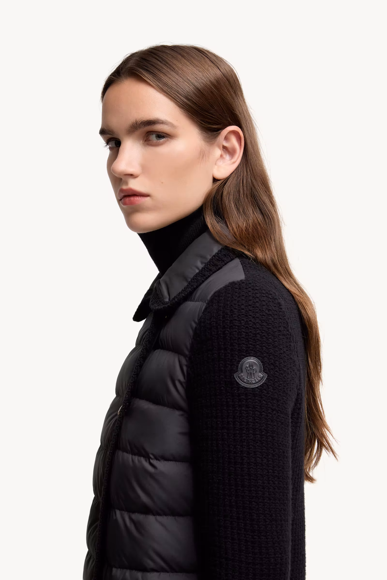 Wool & Cashmere Padded Cardigan