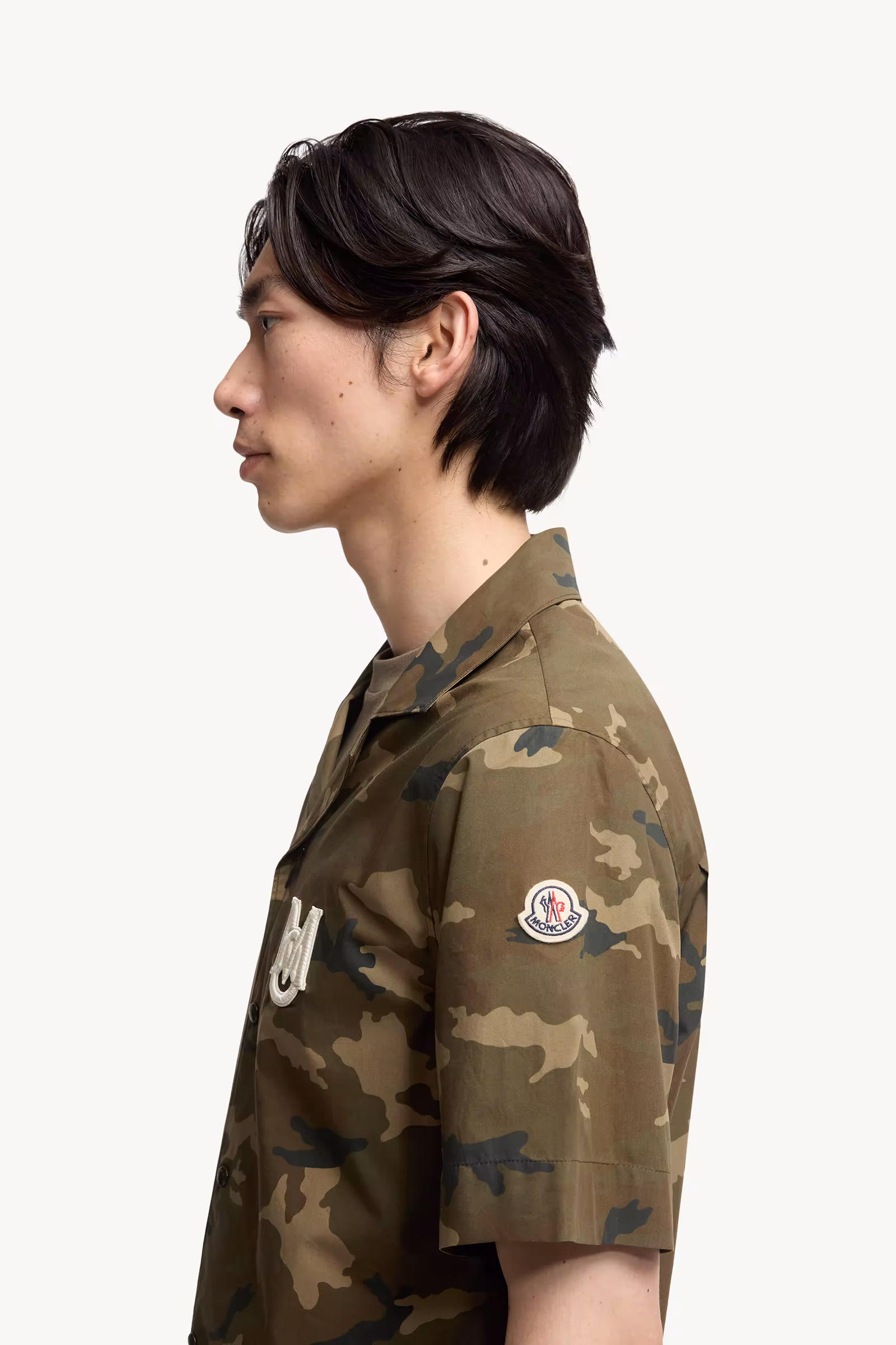 Printed Cotton Short Sleeve Shirt