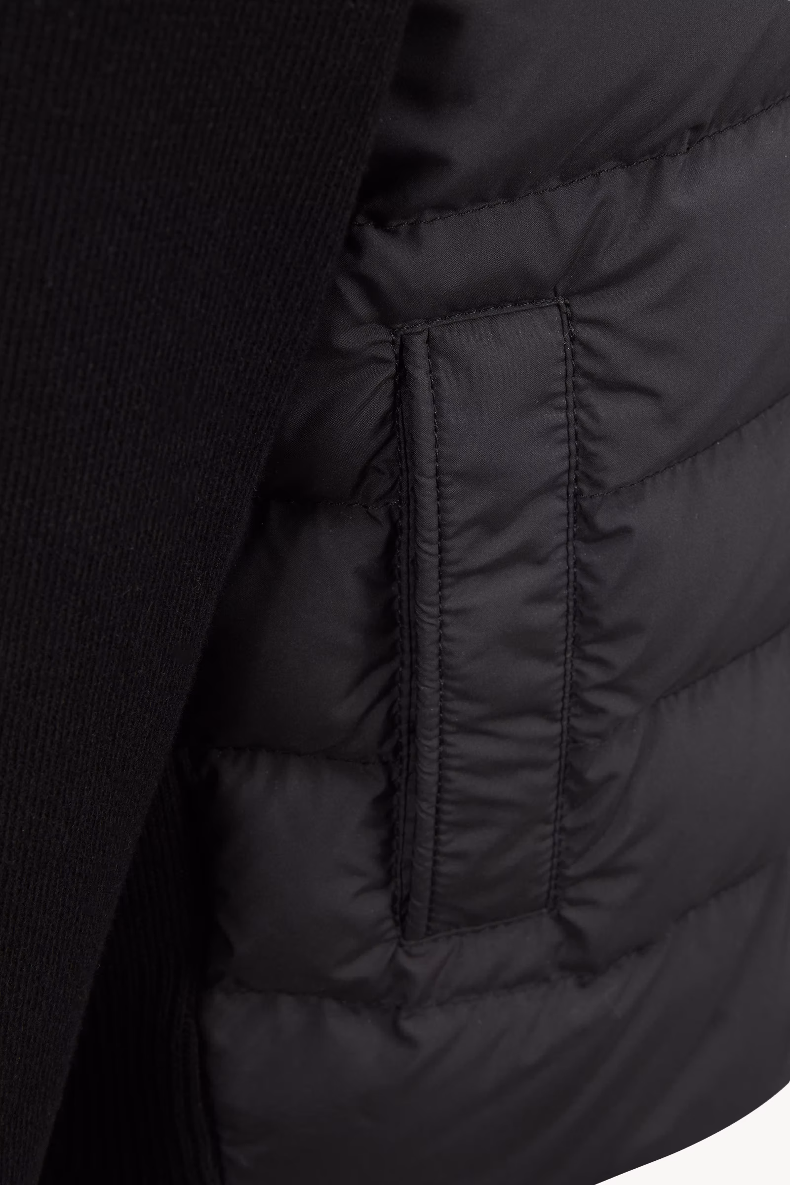 Padded Cotton Zip-Up Cardigan