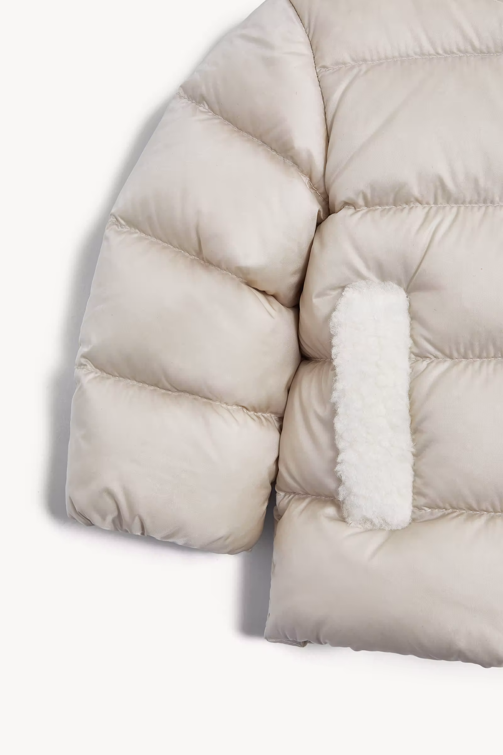 Borgan Hooded Teddy-Trimmed Down Jacket