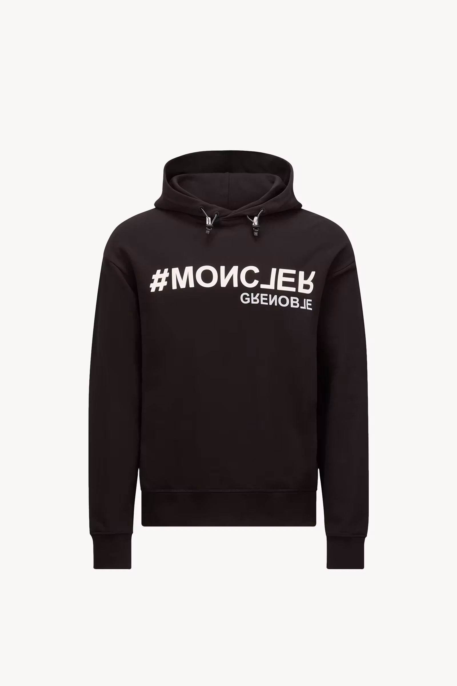 Mirrored Logo Cotton Hoodie