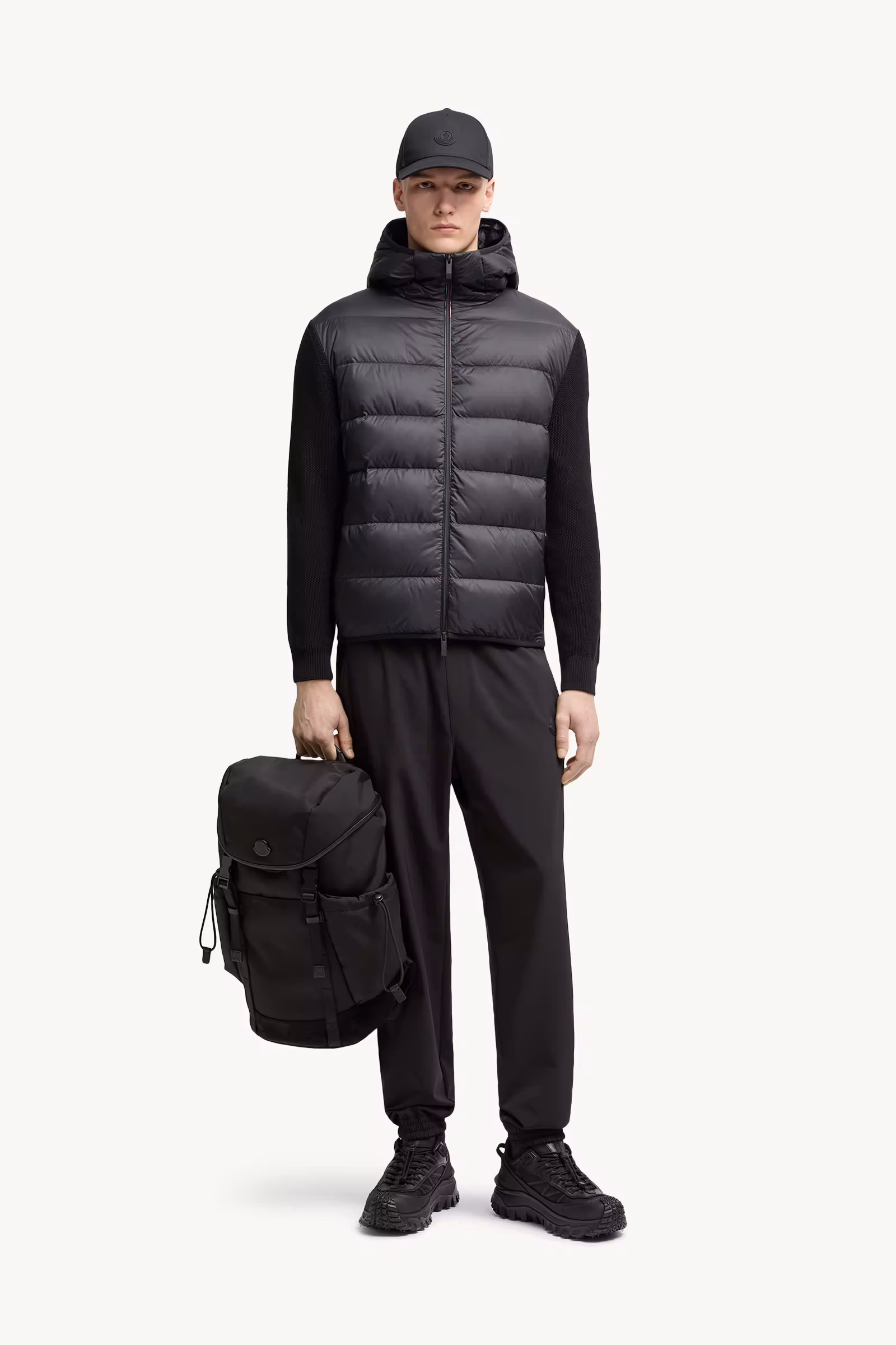 Padded Cotton Zip-Up Hoodie