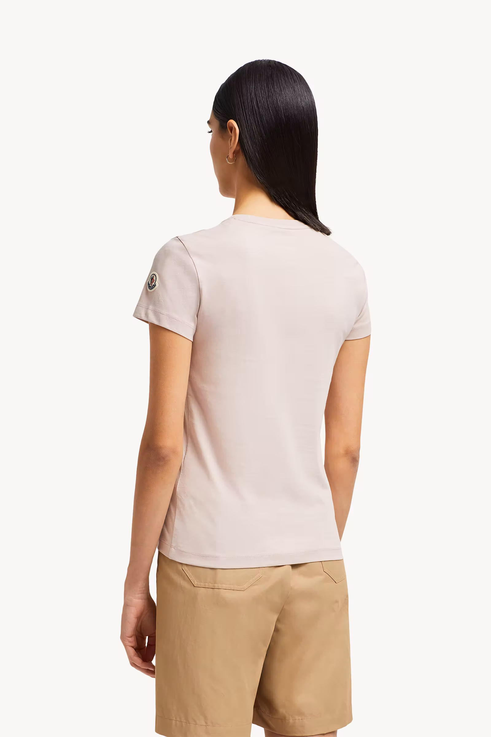 Pearl-Embroidered Logo Cotton T-Shirt