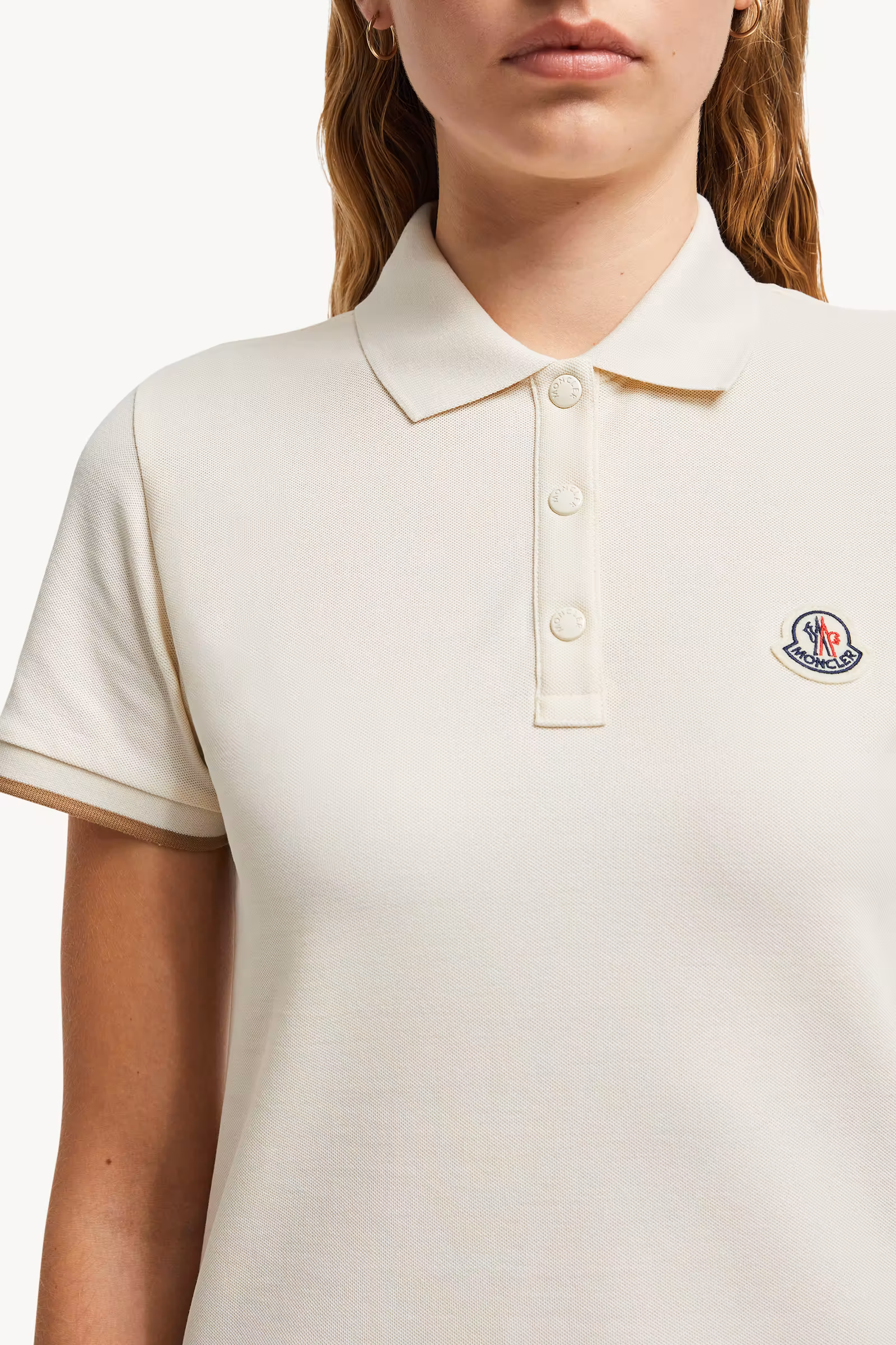 Logo Patch Cotton Piquet Polo Shirt