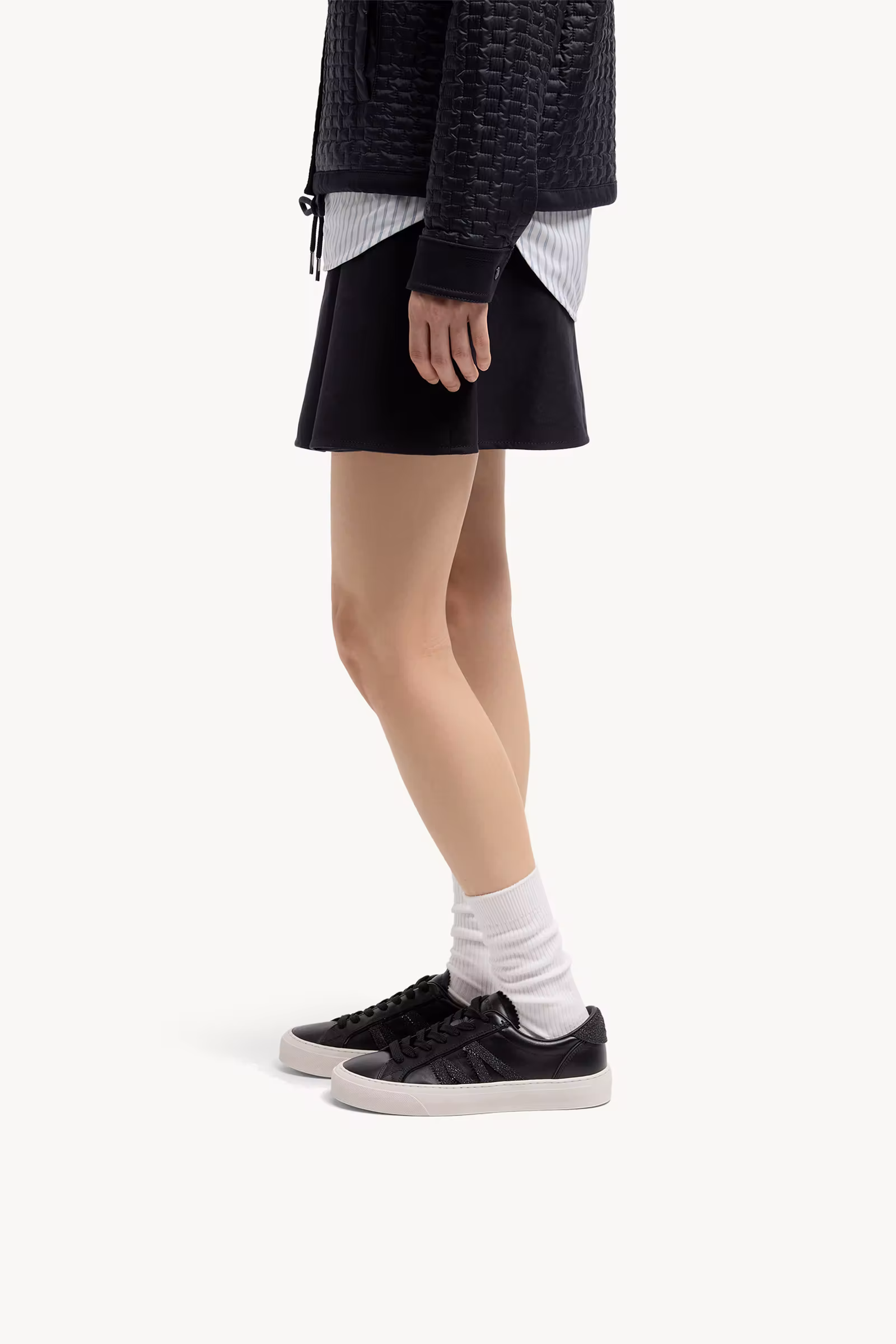 Monaco2 Leather  & Glitter Sneakers