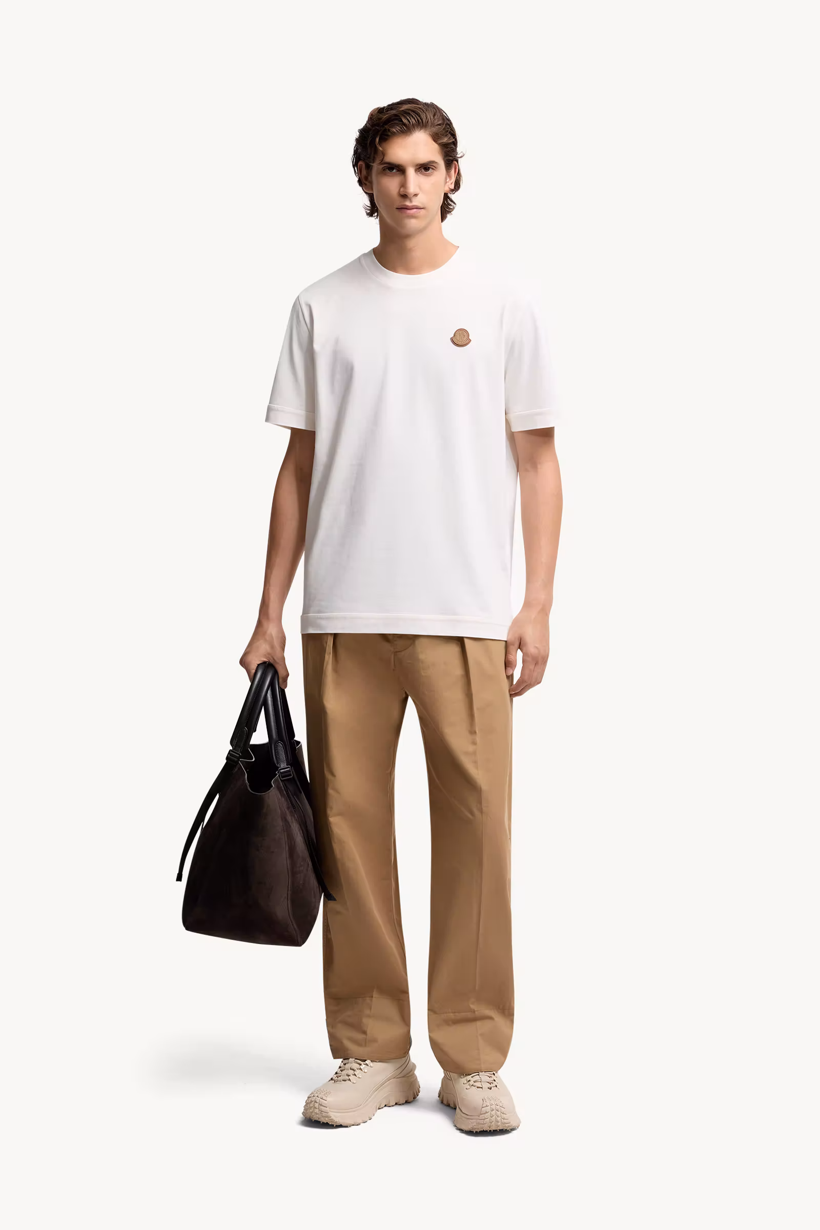 Logo Patch Cotton T-Shirt