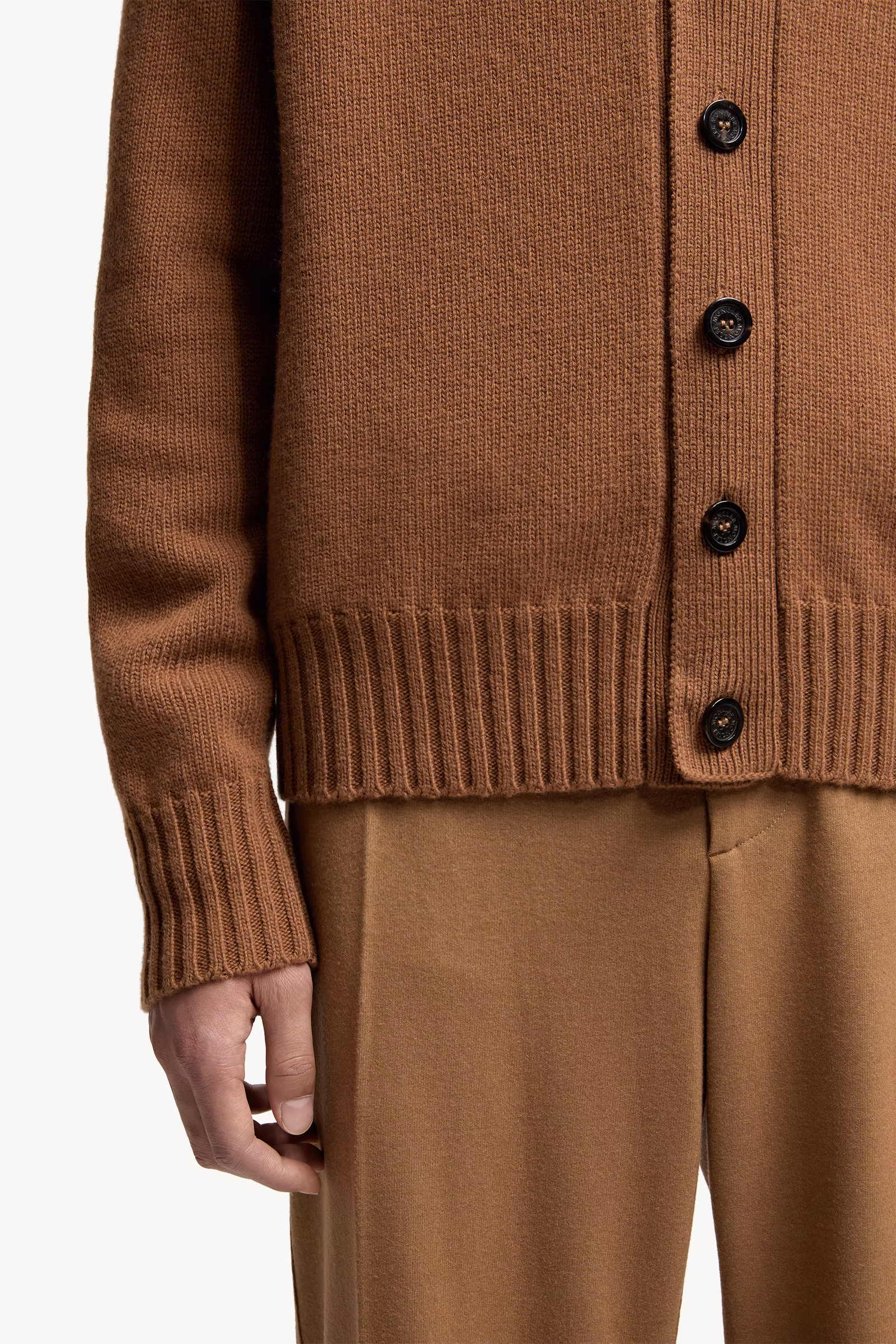 V-Neck Wool Cardigan