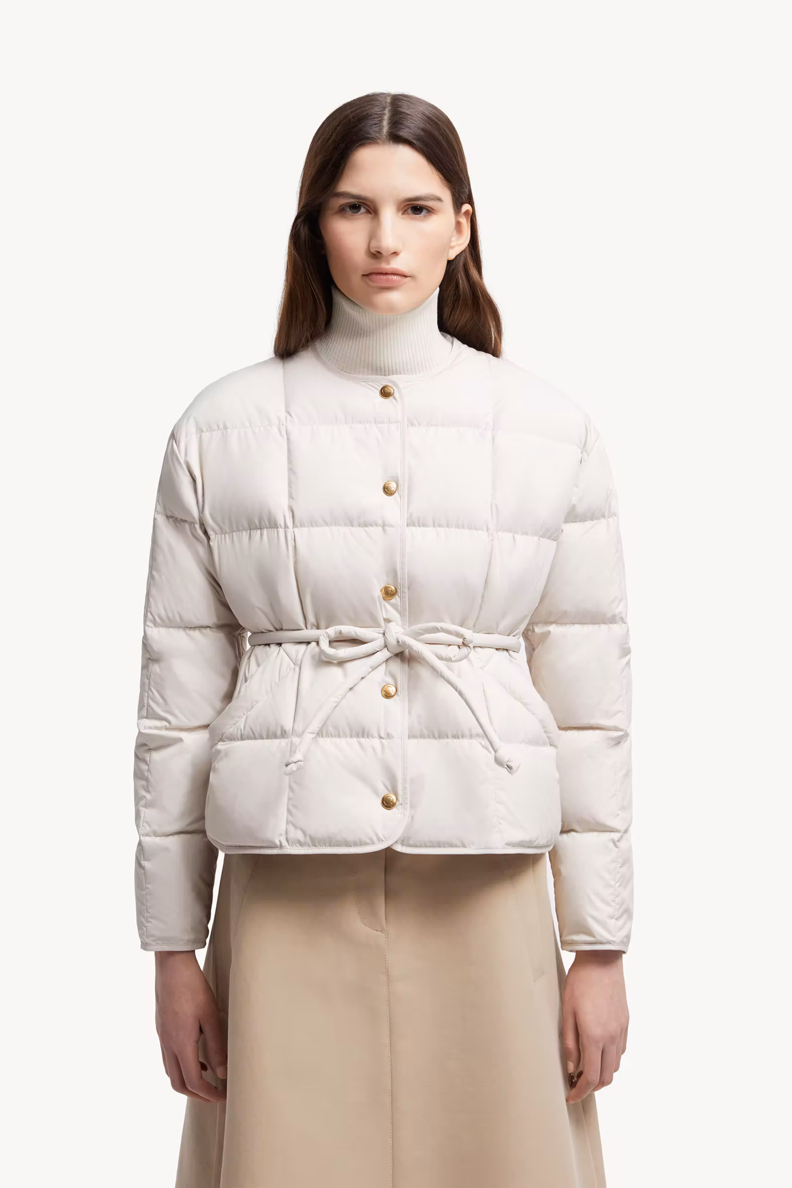 Caramagne Belted Short Down Jacket