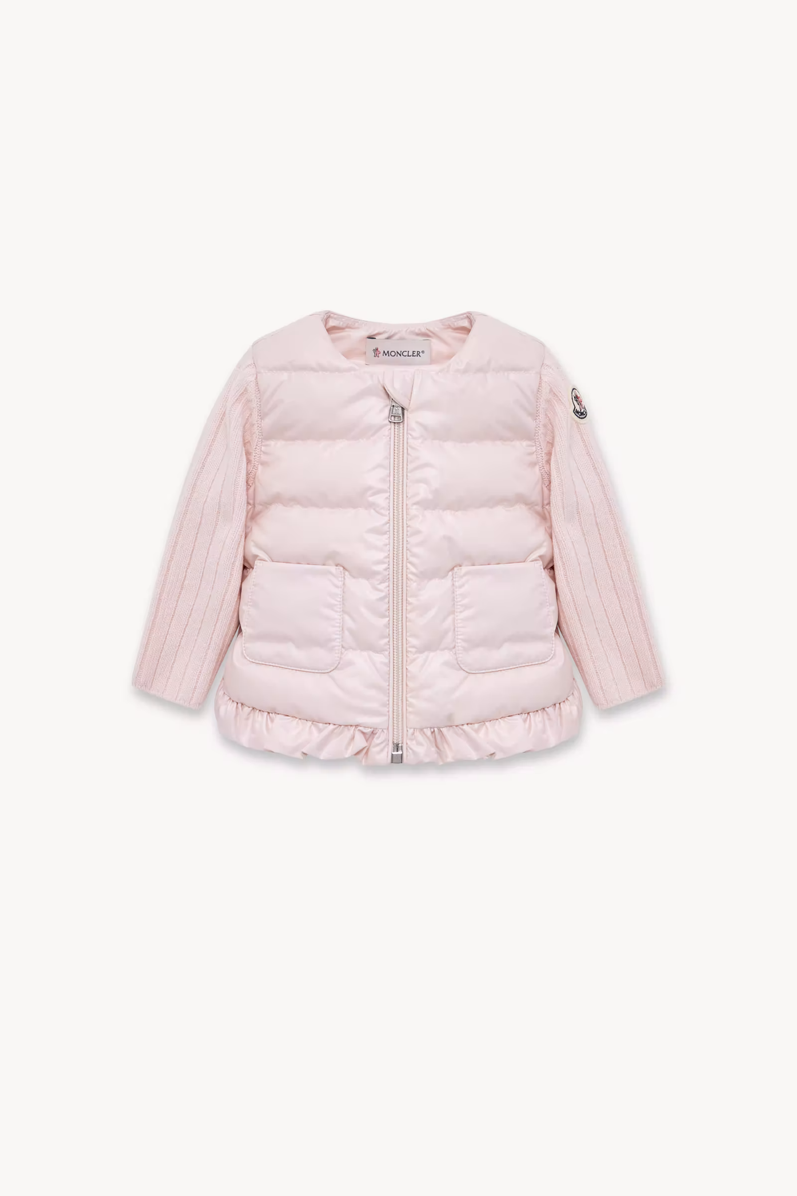 Padded Cashmere & Wool Zip-Up Cardigan