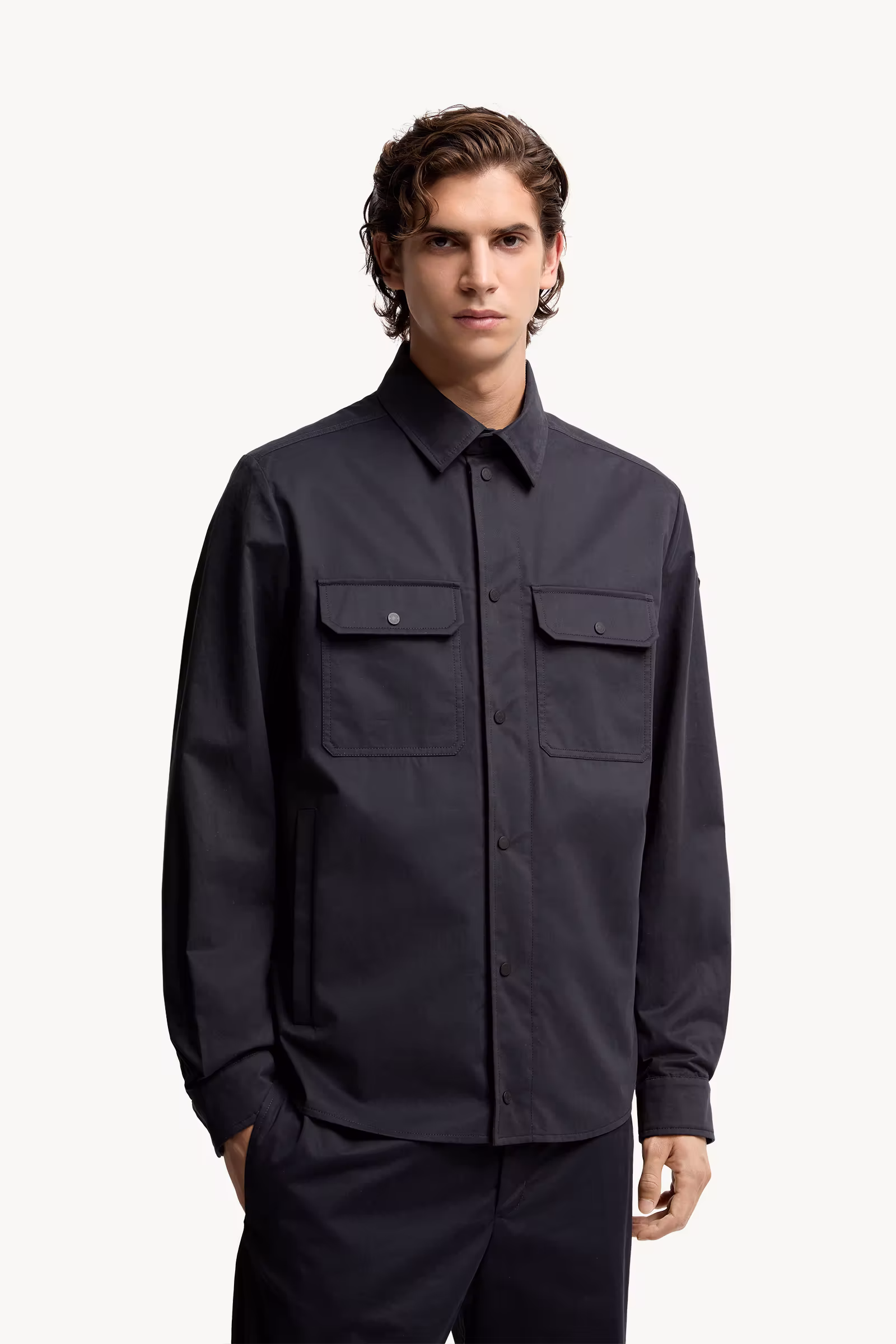 Cotton Gabardine Long Sleeve Shirt