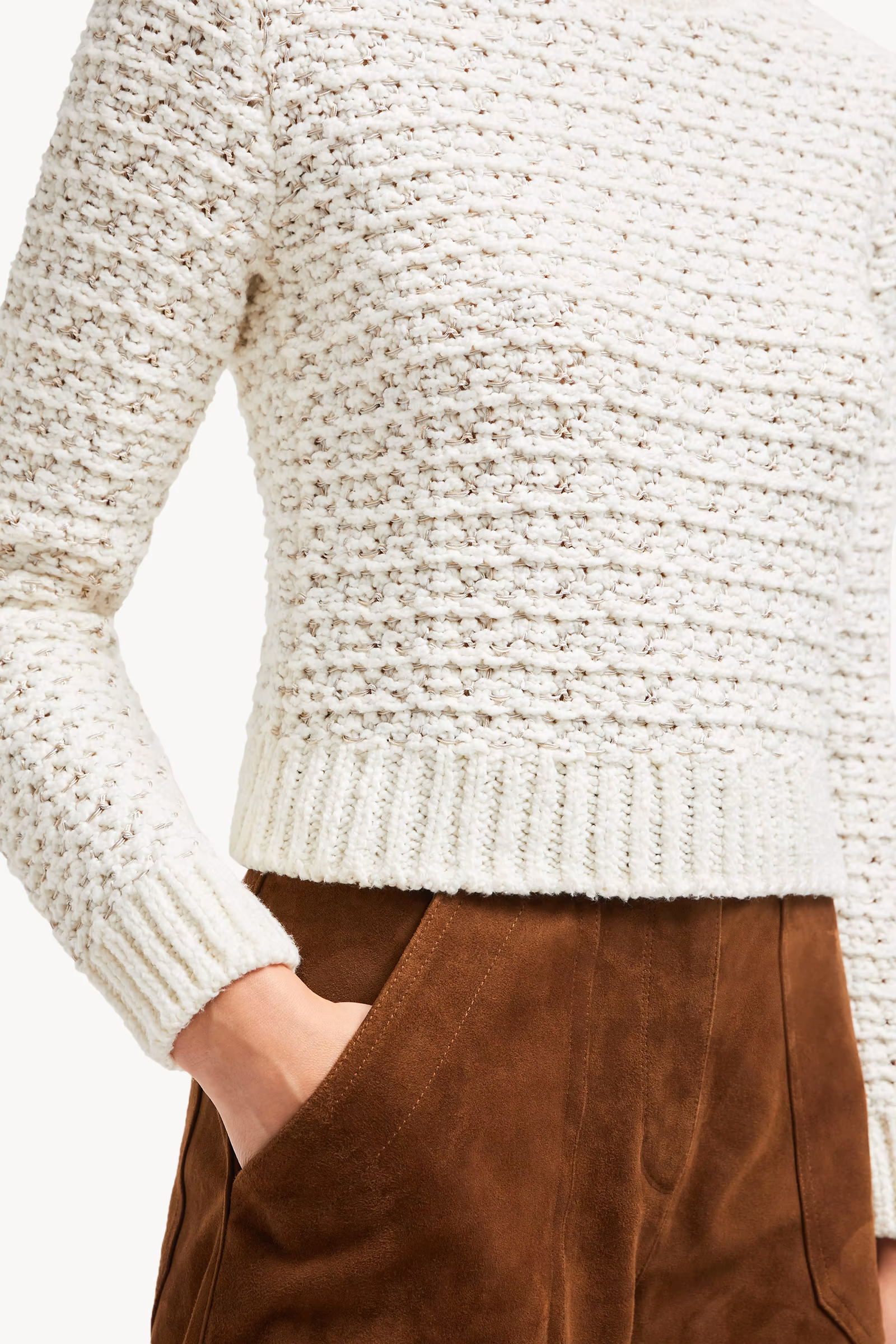 Textured Cotton Sweater