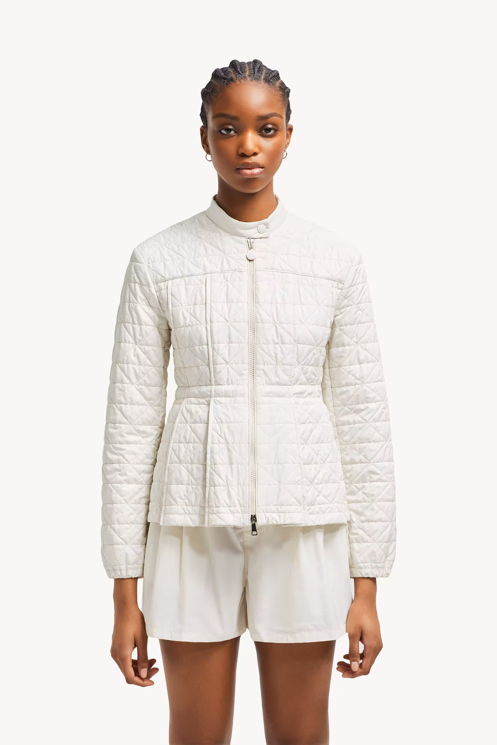 Craon Square-Quilted Short Padded Jacket