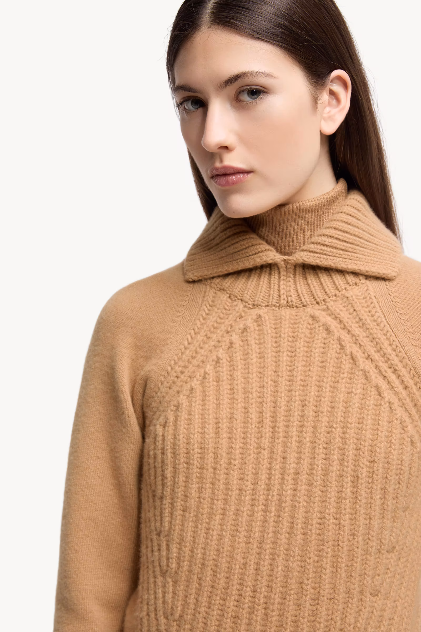 Wool & Cashmere High Collar Sweater