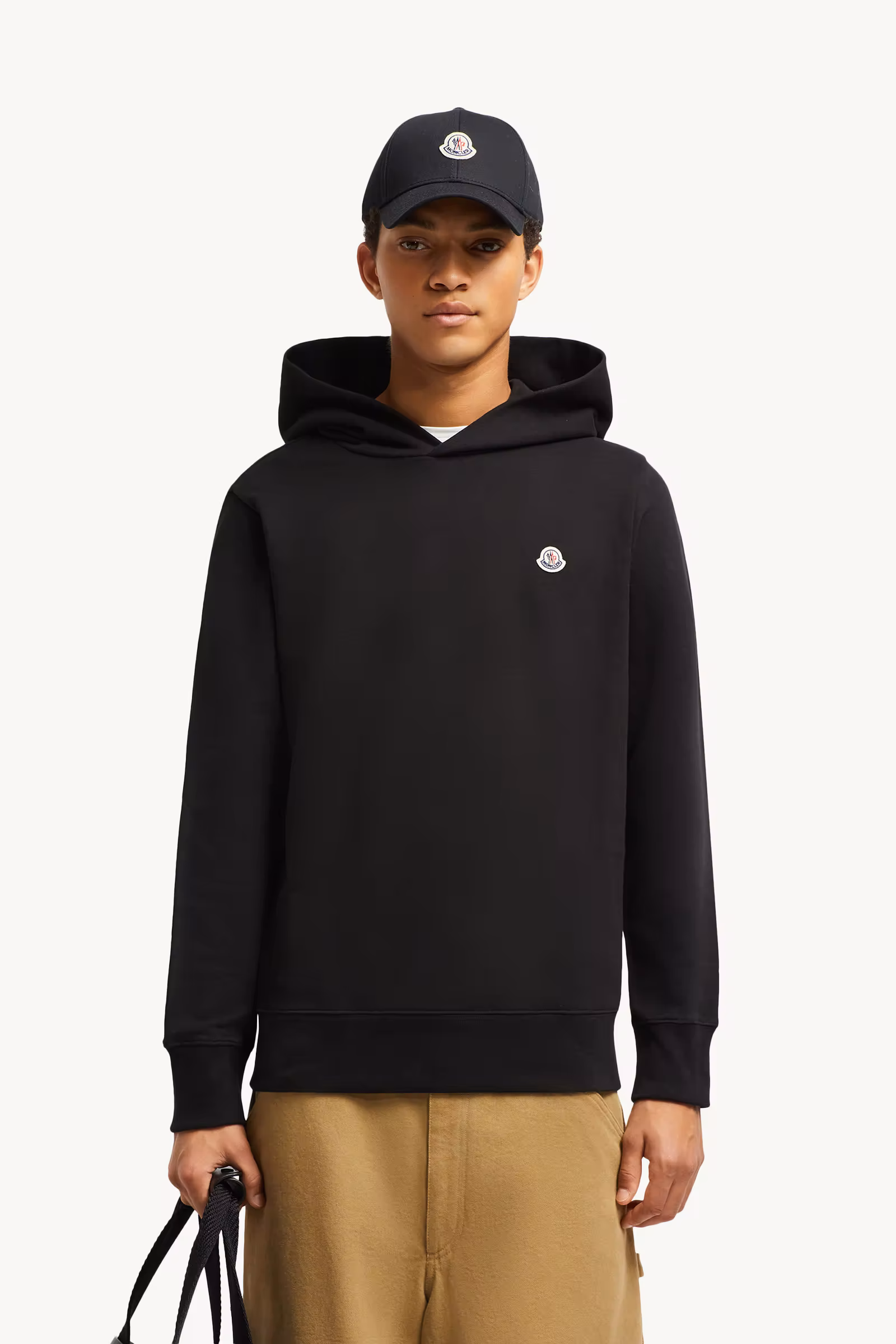 Logo Patch Cotton Hoodie