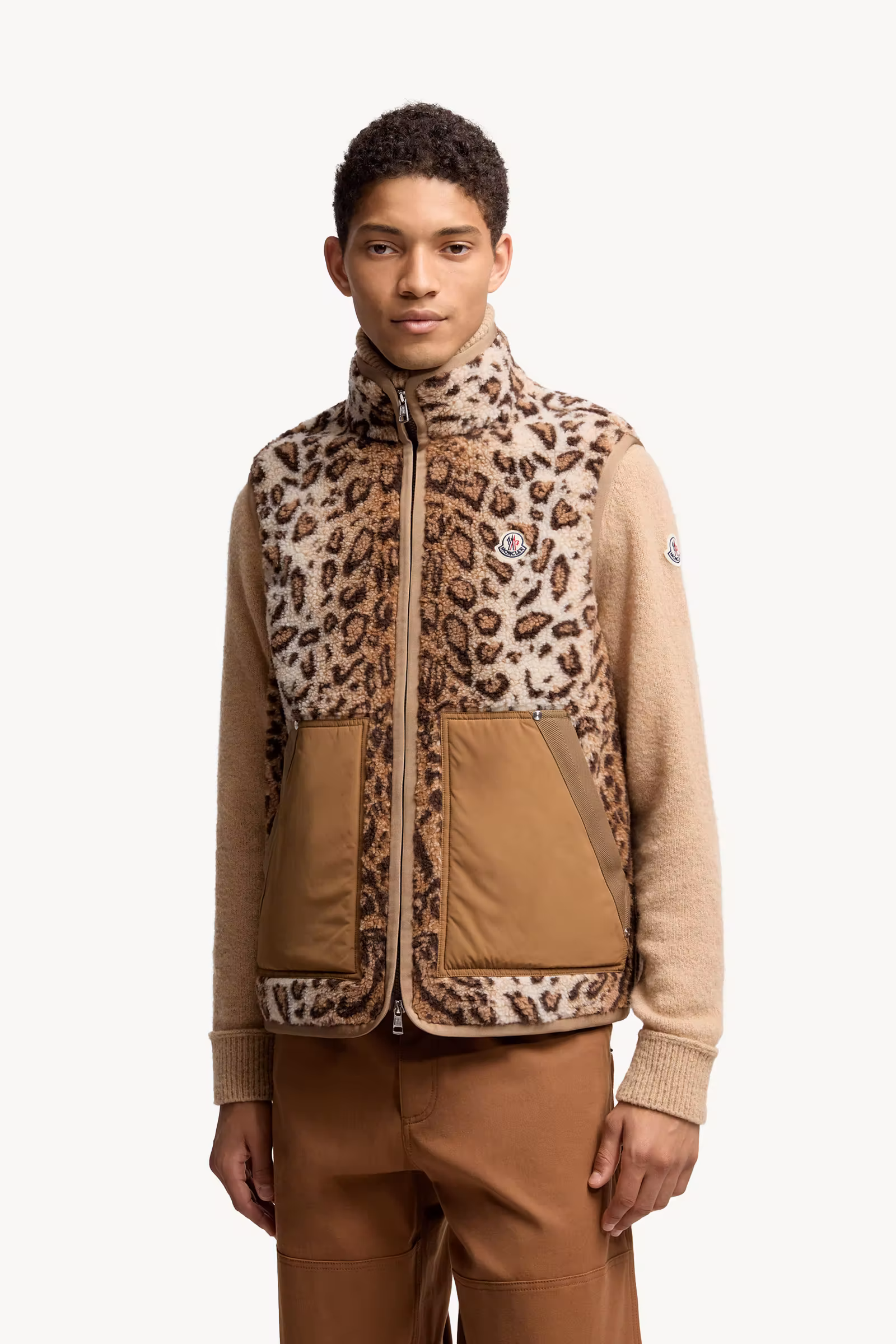 Wool Blend Teddy Zip-Up Vest