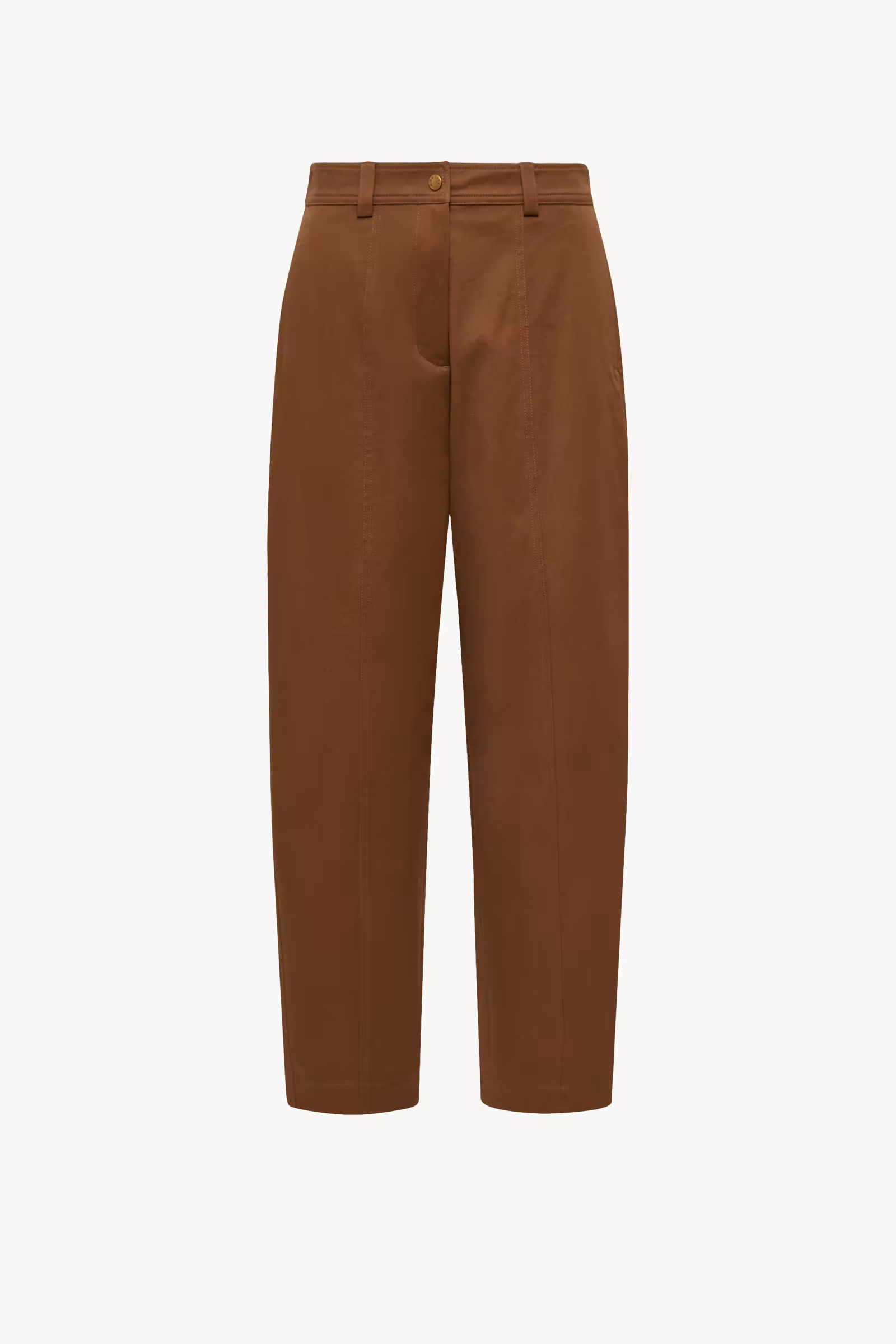 Straight Leg Cotton Gabardine Pants