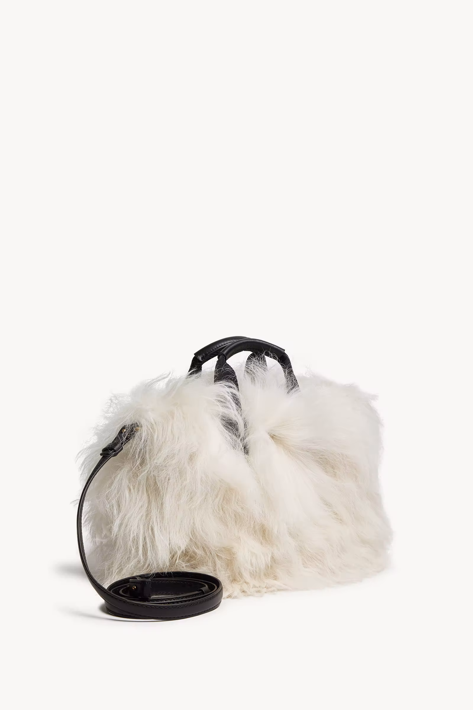 Micro Caradoc Shearling Tote Bag