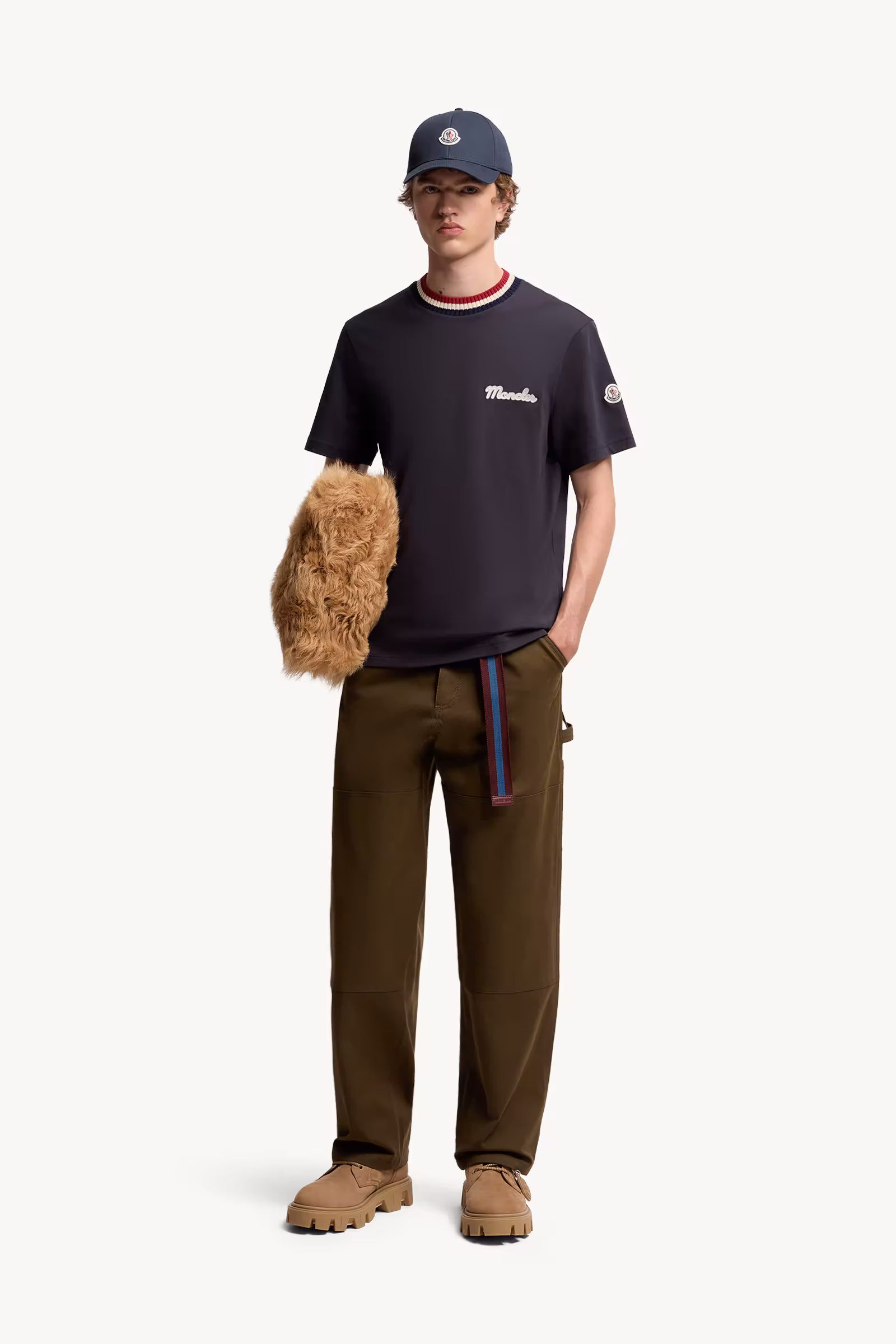 Embroidered Logo Cotton T-Shirt