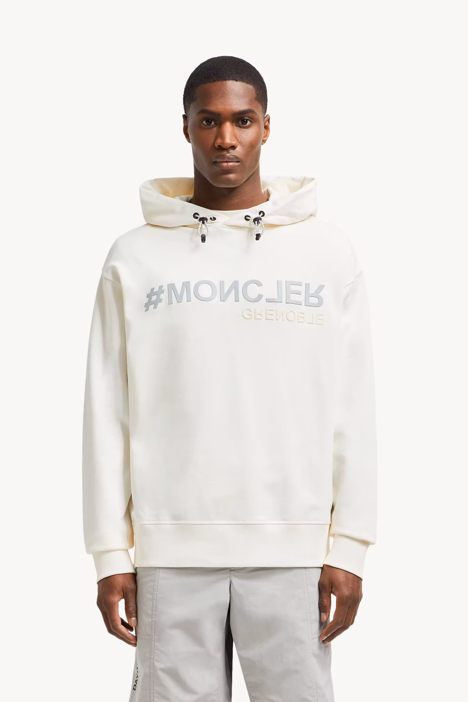 Mirrored Logo Cotton Hoodie