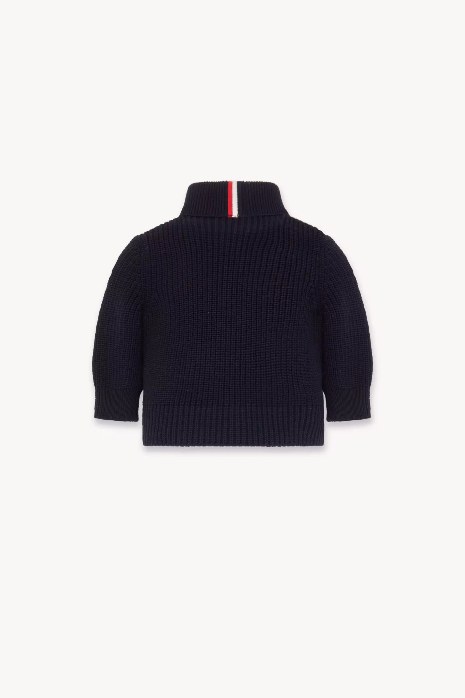 Padded Wool Zip-Up Cardigan