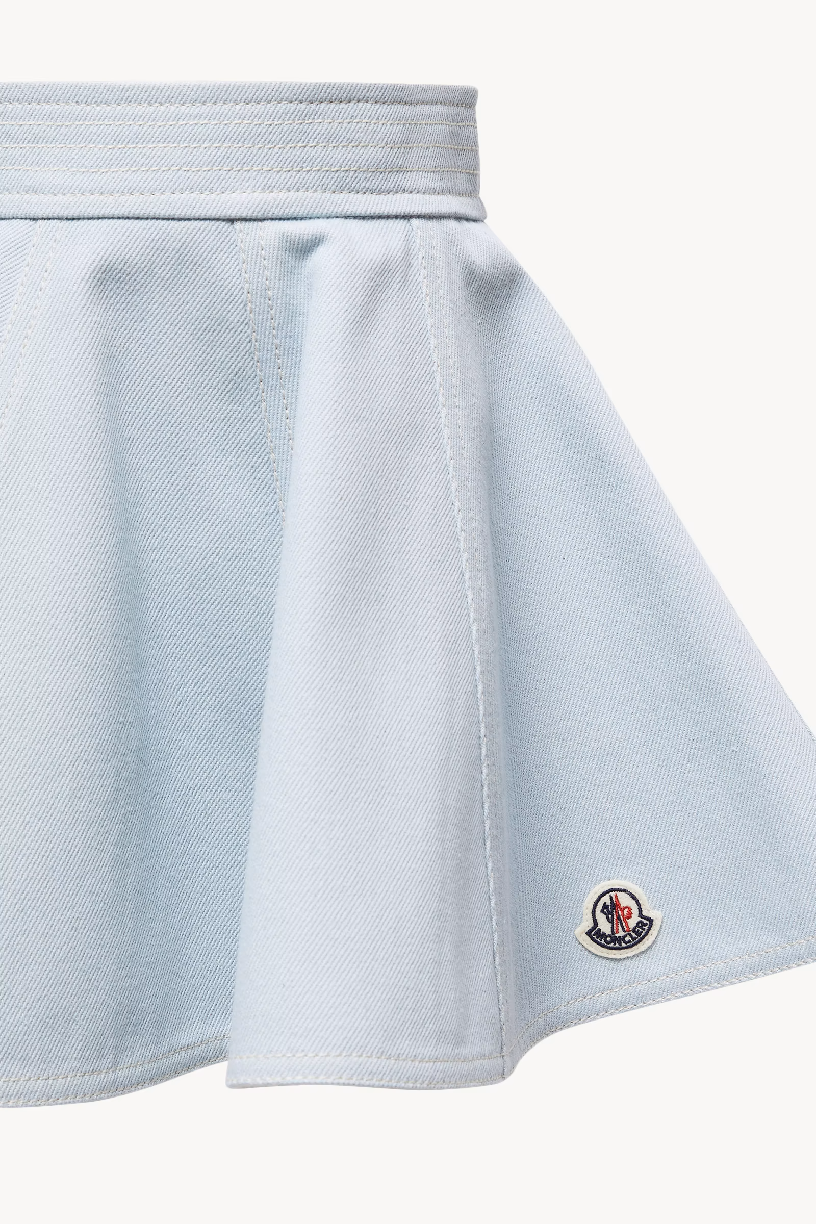 Flared Denim Mini Skirt