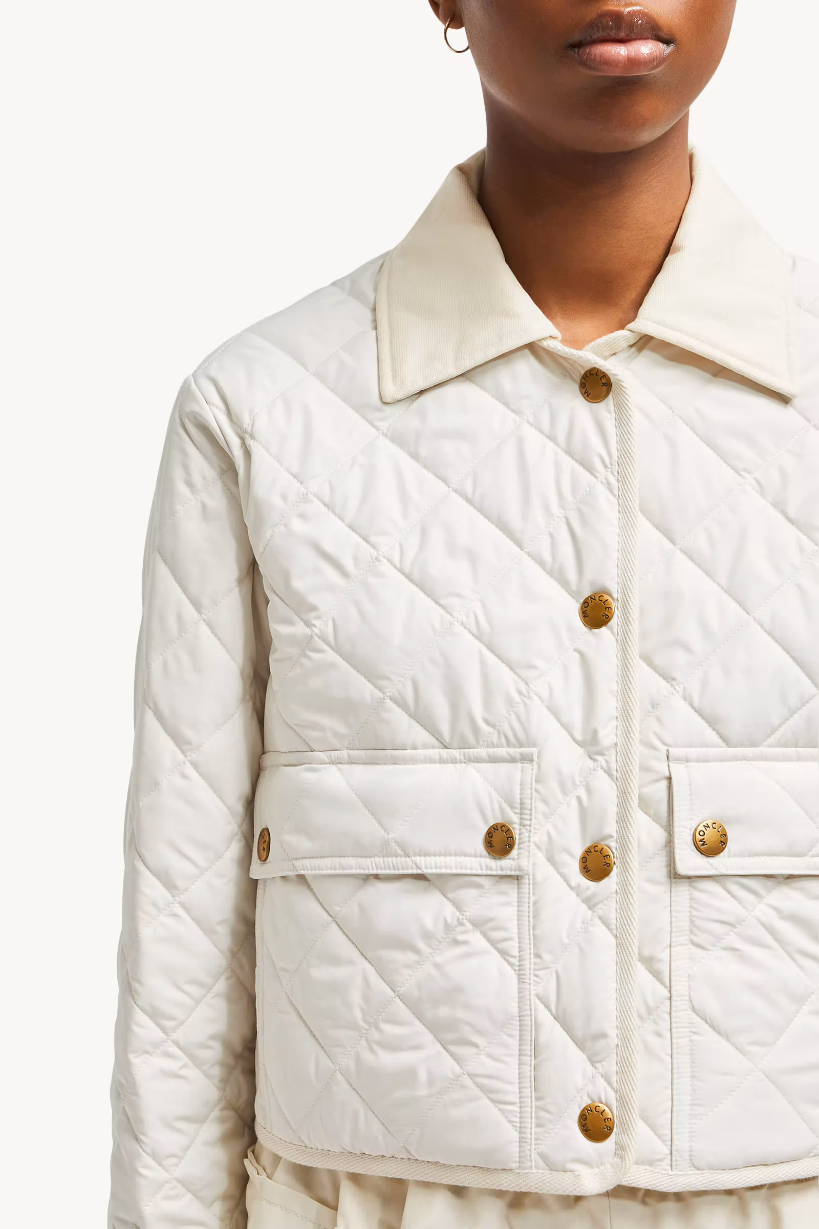 Chitre Diamond-Quilted Padded Shirt Jacket