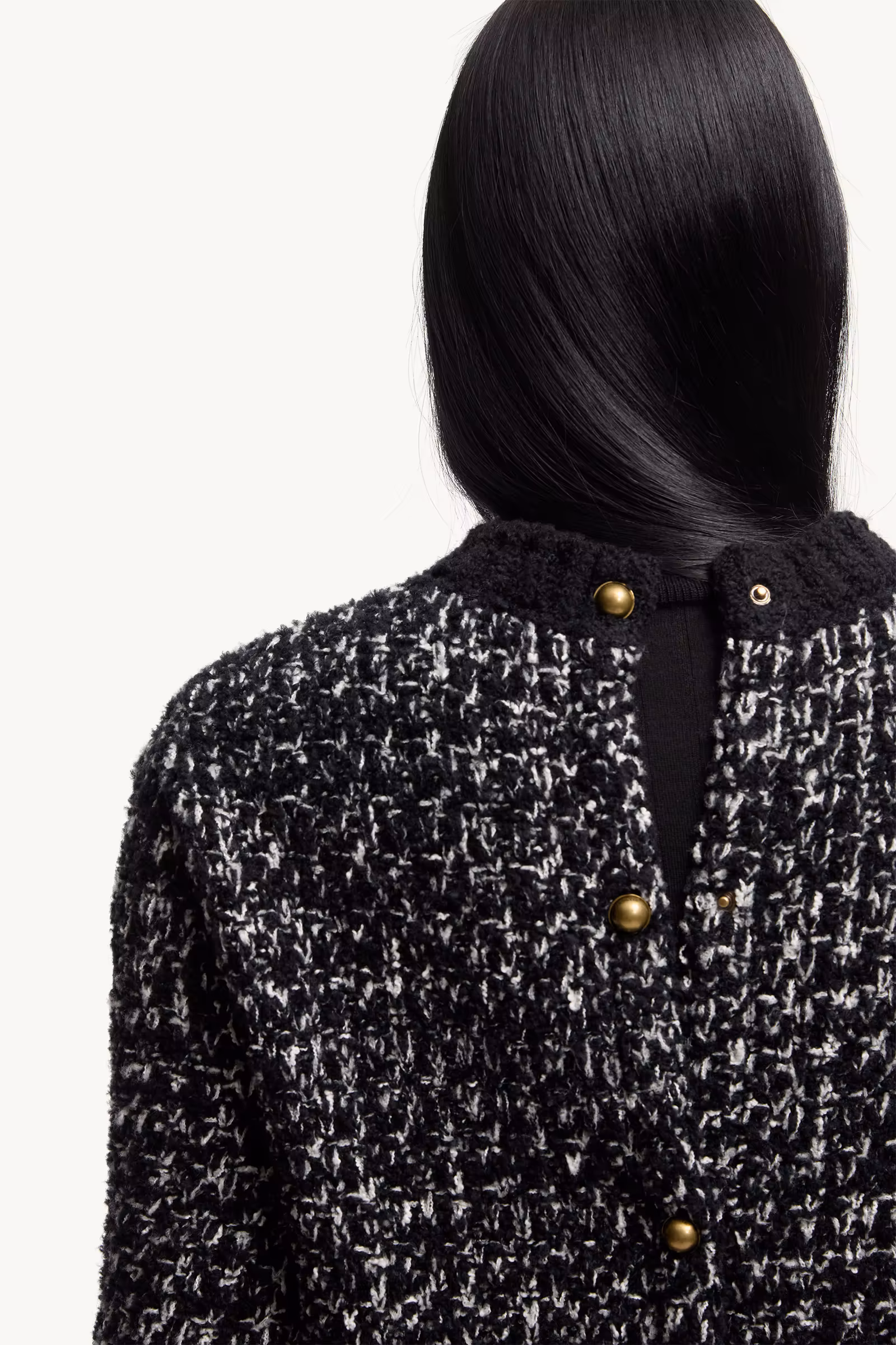 Fringe-Trim Wool Blend Sweater