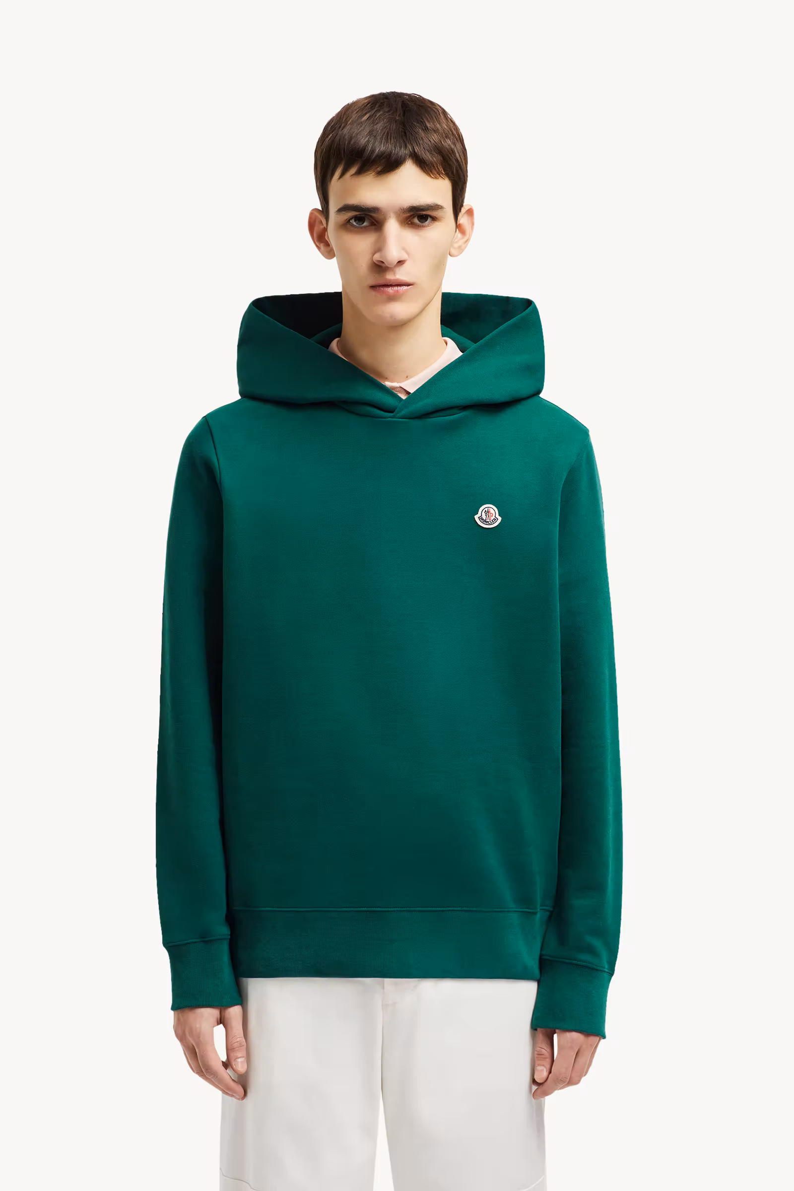 Logo Patch Cotton Hoodie