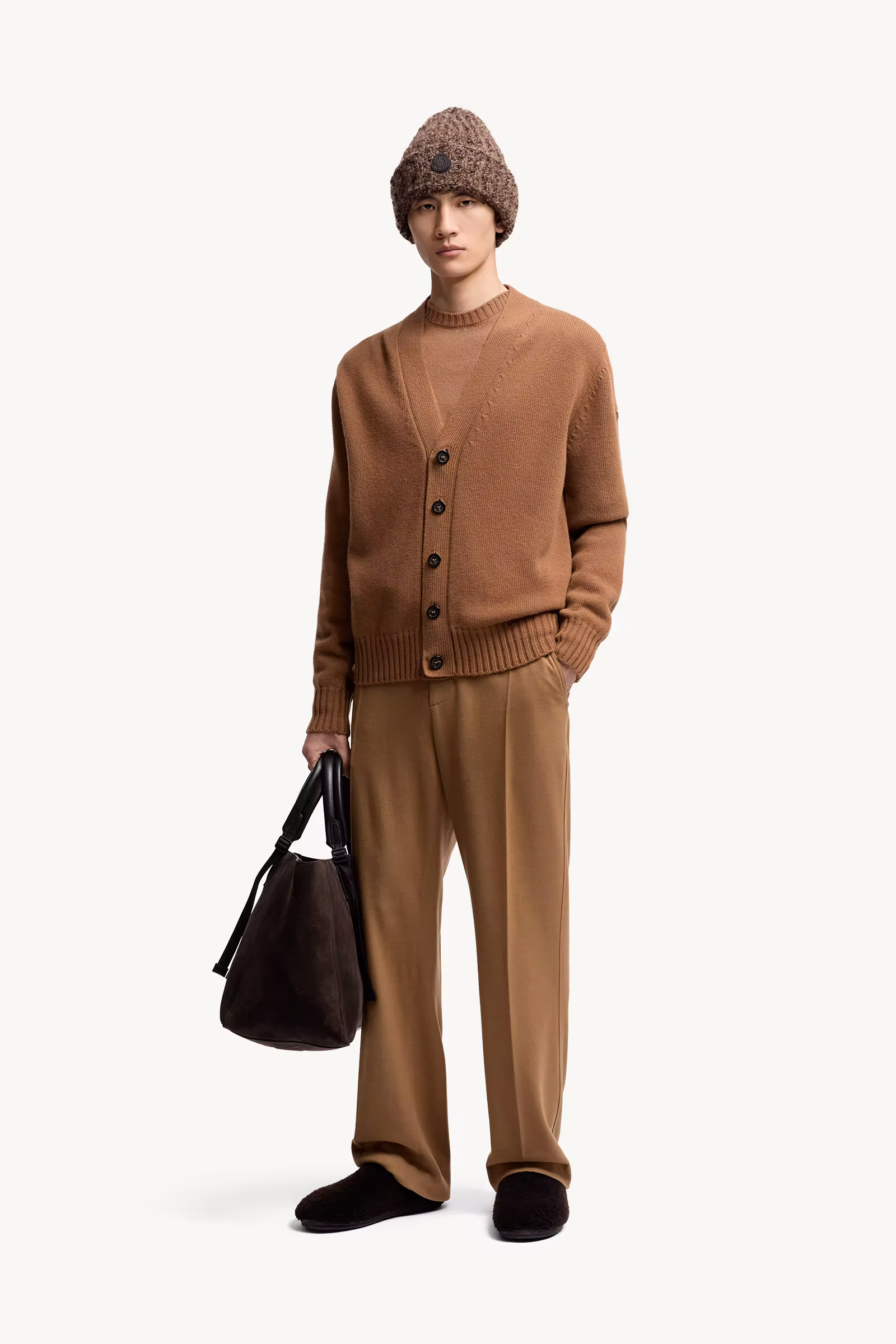 V-Neck Wool Cardigan