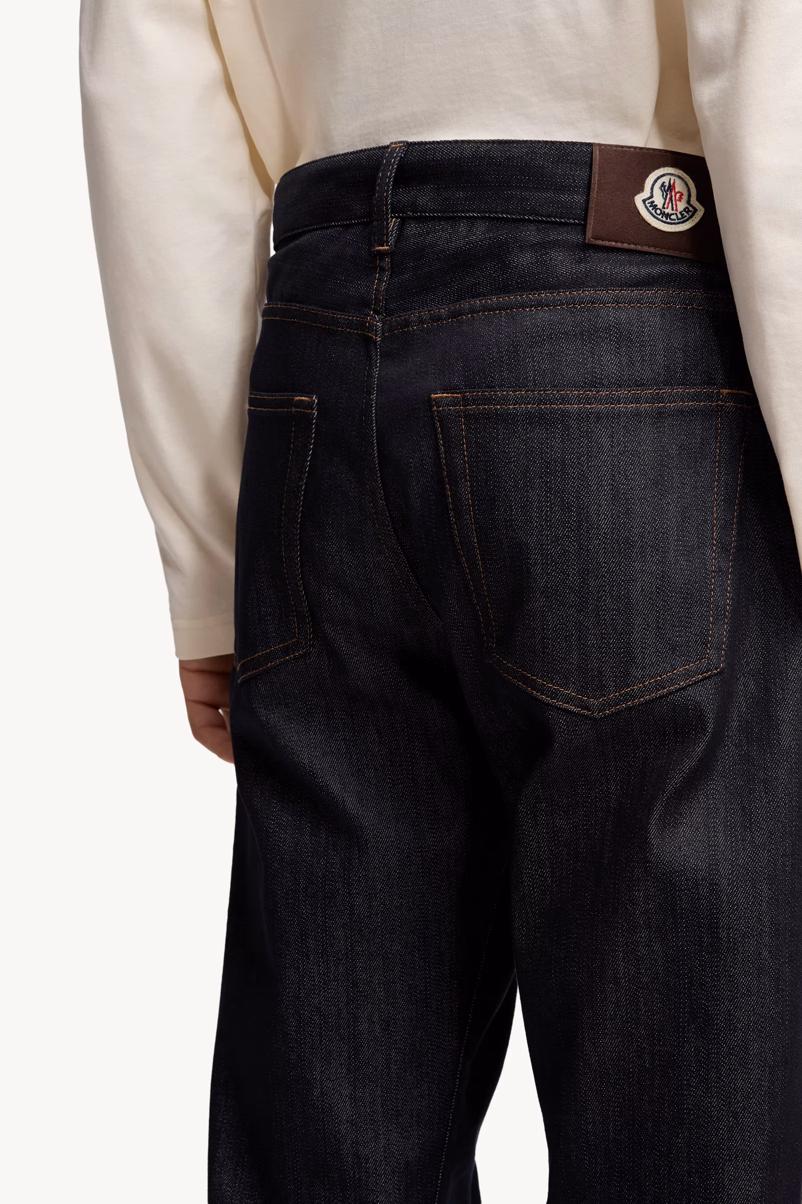 Straight Leg Denim Jeans