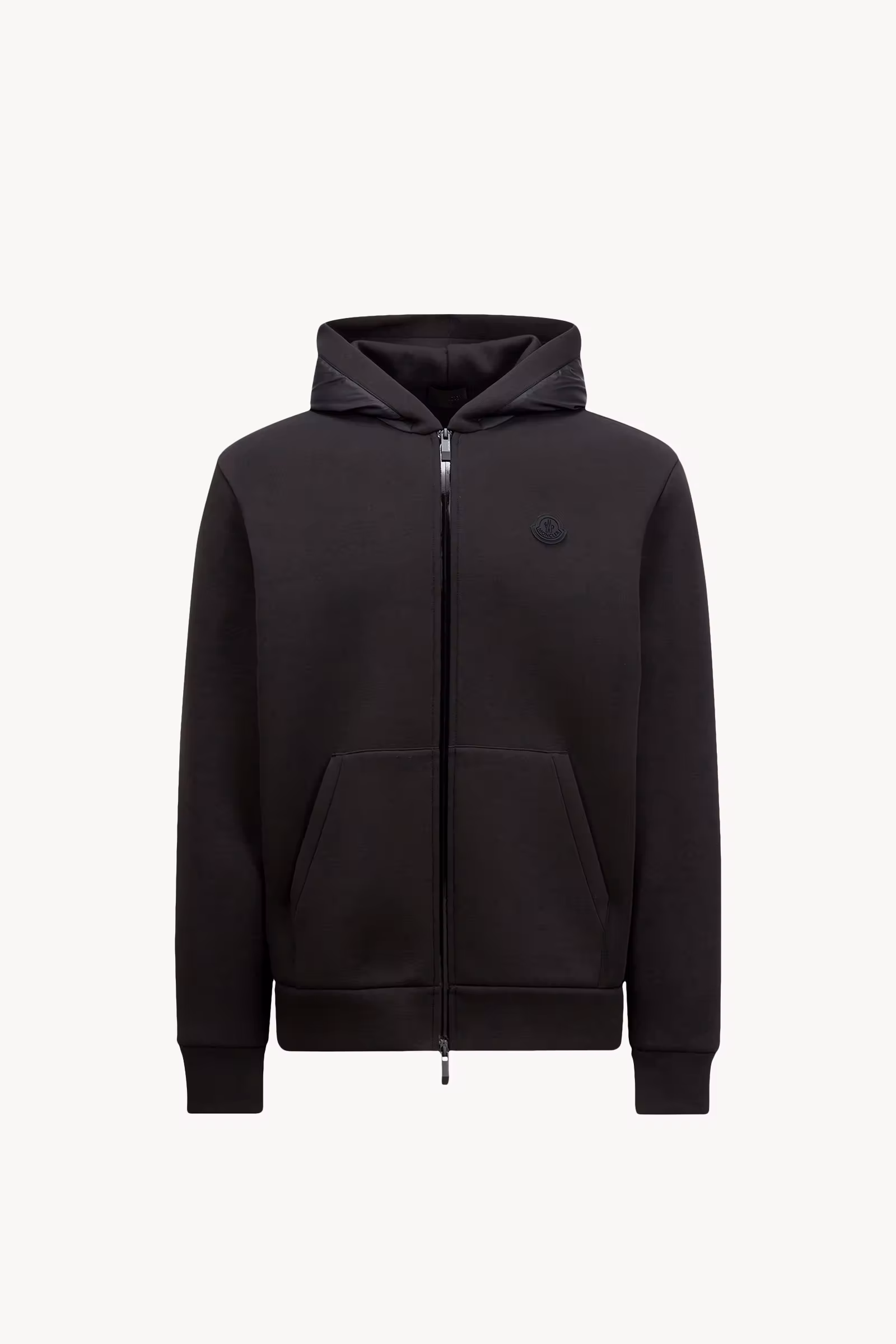 Cotton & Neoprene Zip-Up Hoodie