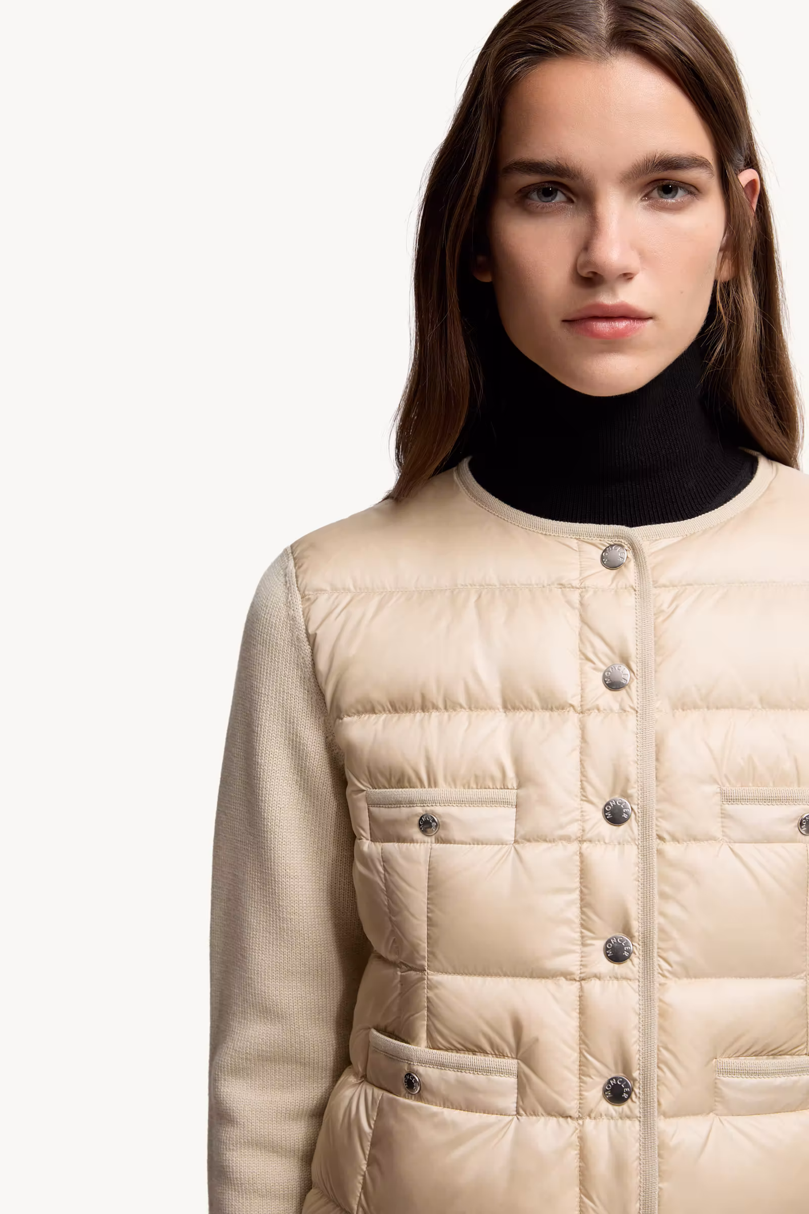 Padded Wool Cardigan