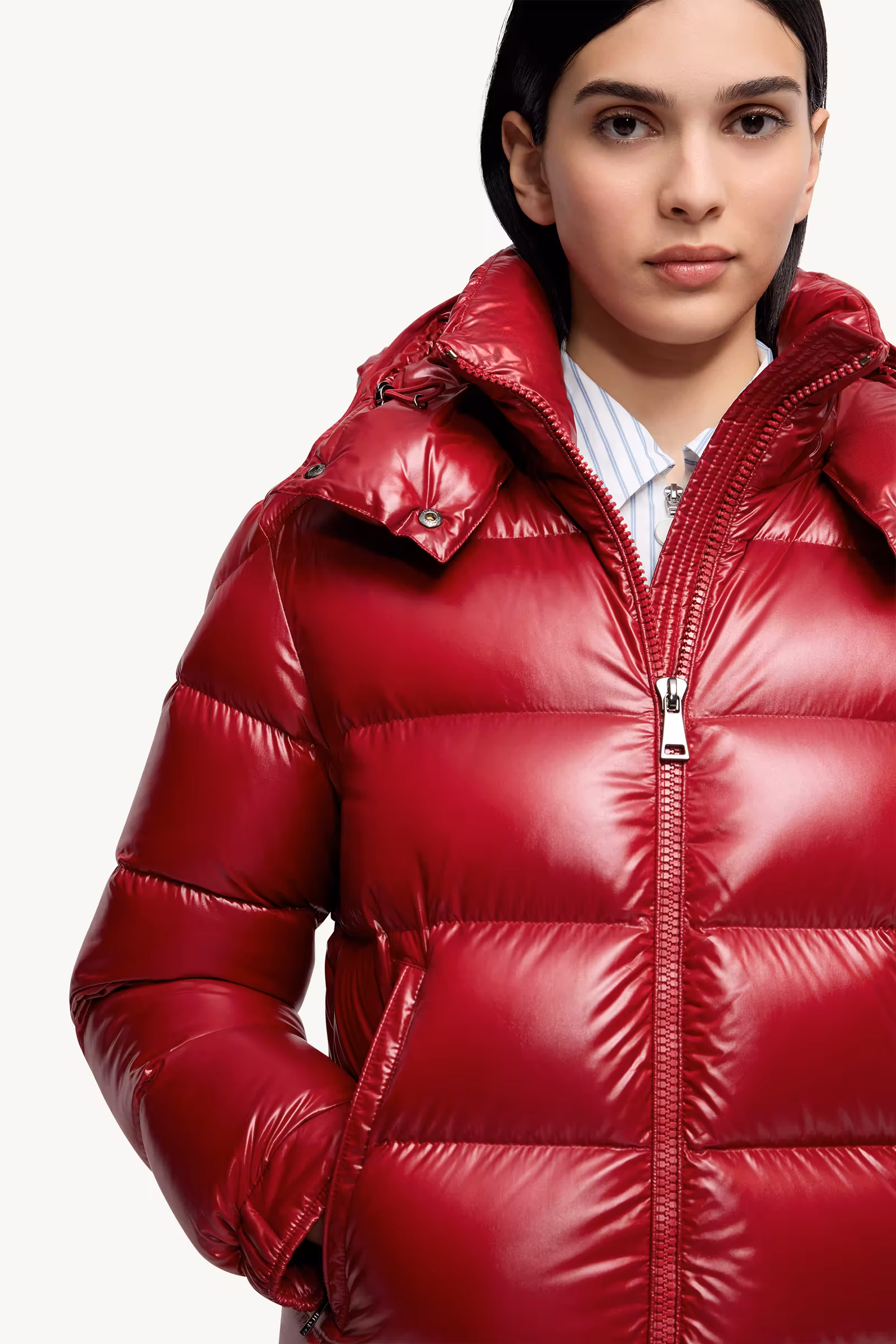 Maire Hooded Short Down Jacket