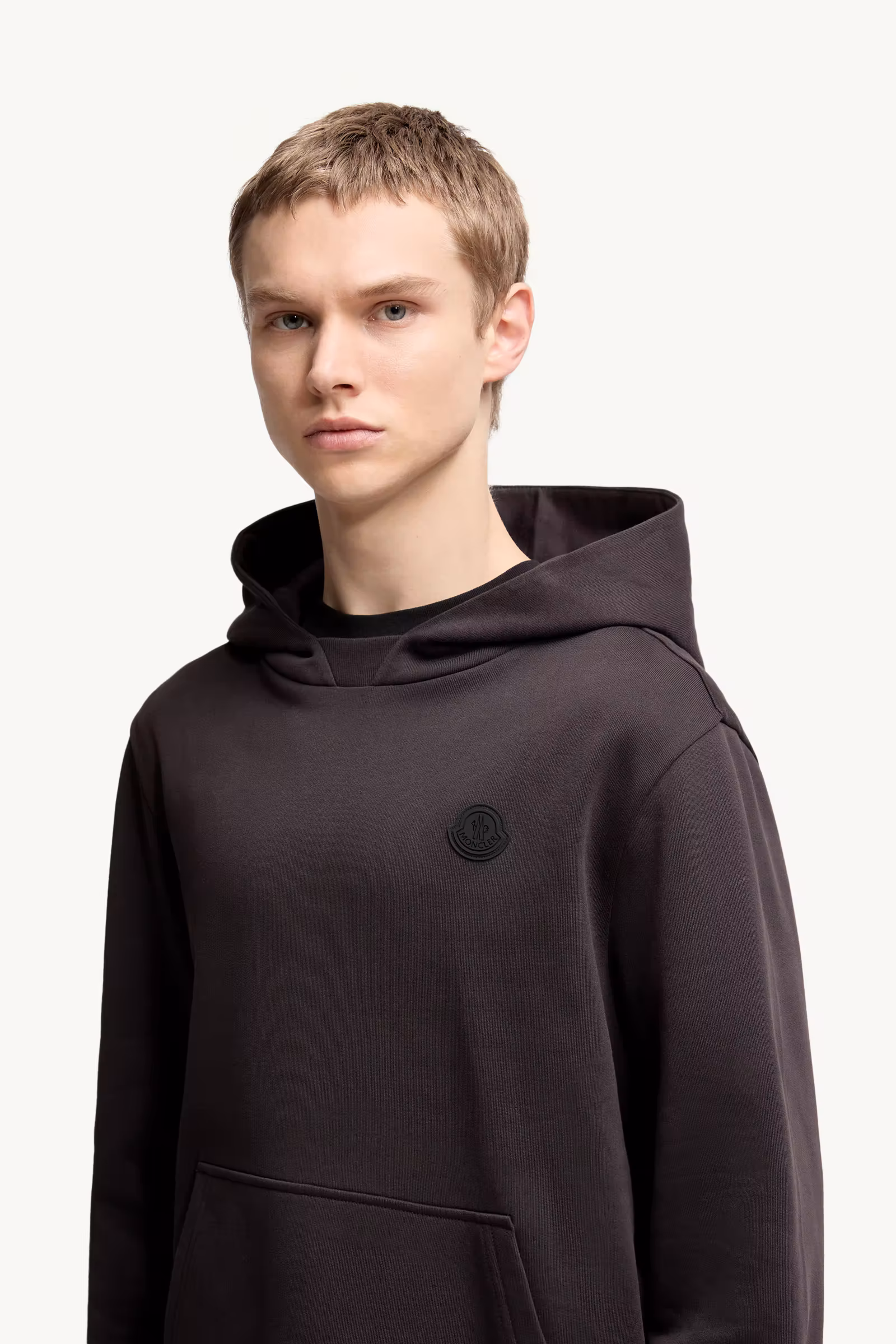 Tonal Back Logo Cotton Hoodie