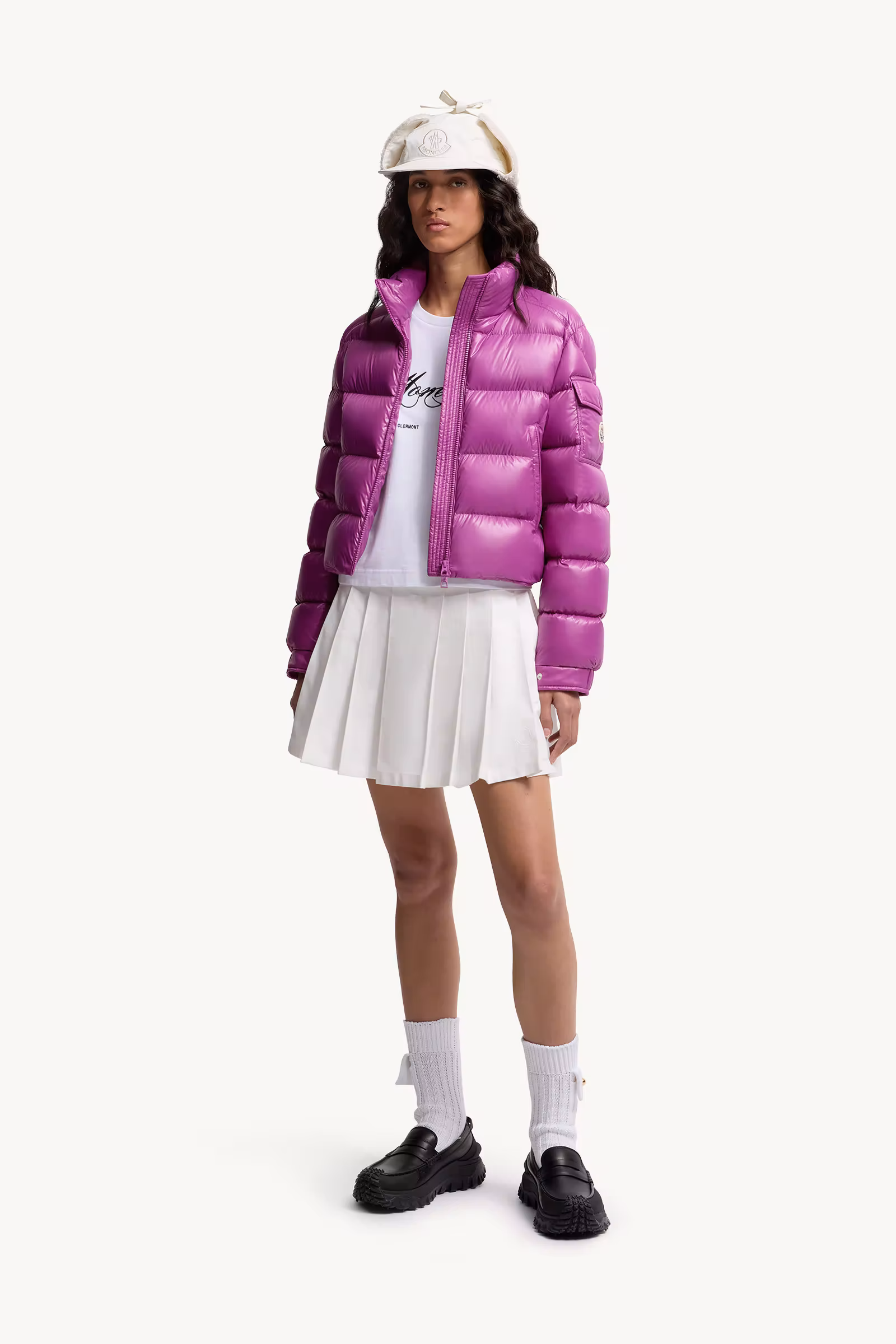 Embroidered Cursive Logo Cotton T-Shirt