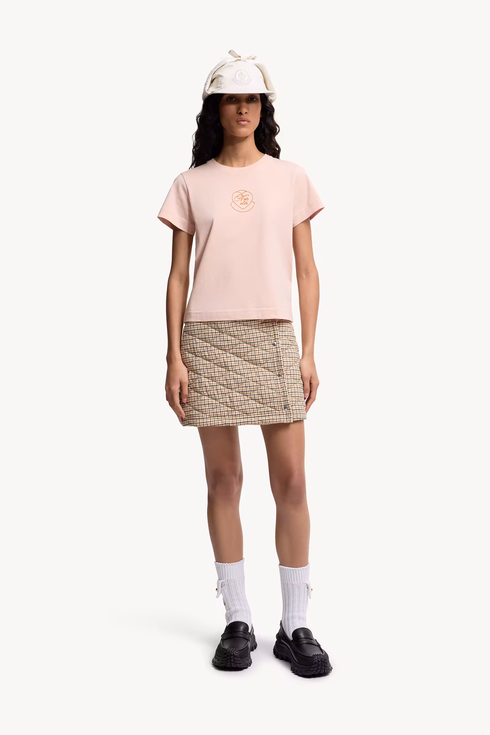 Embroidered Heart Logo Cotton T-Shirt