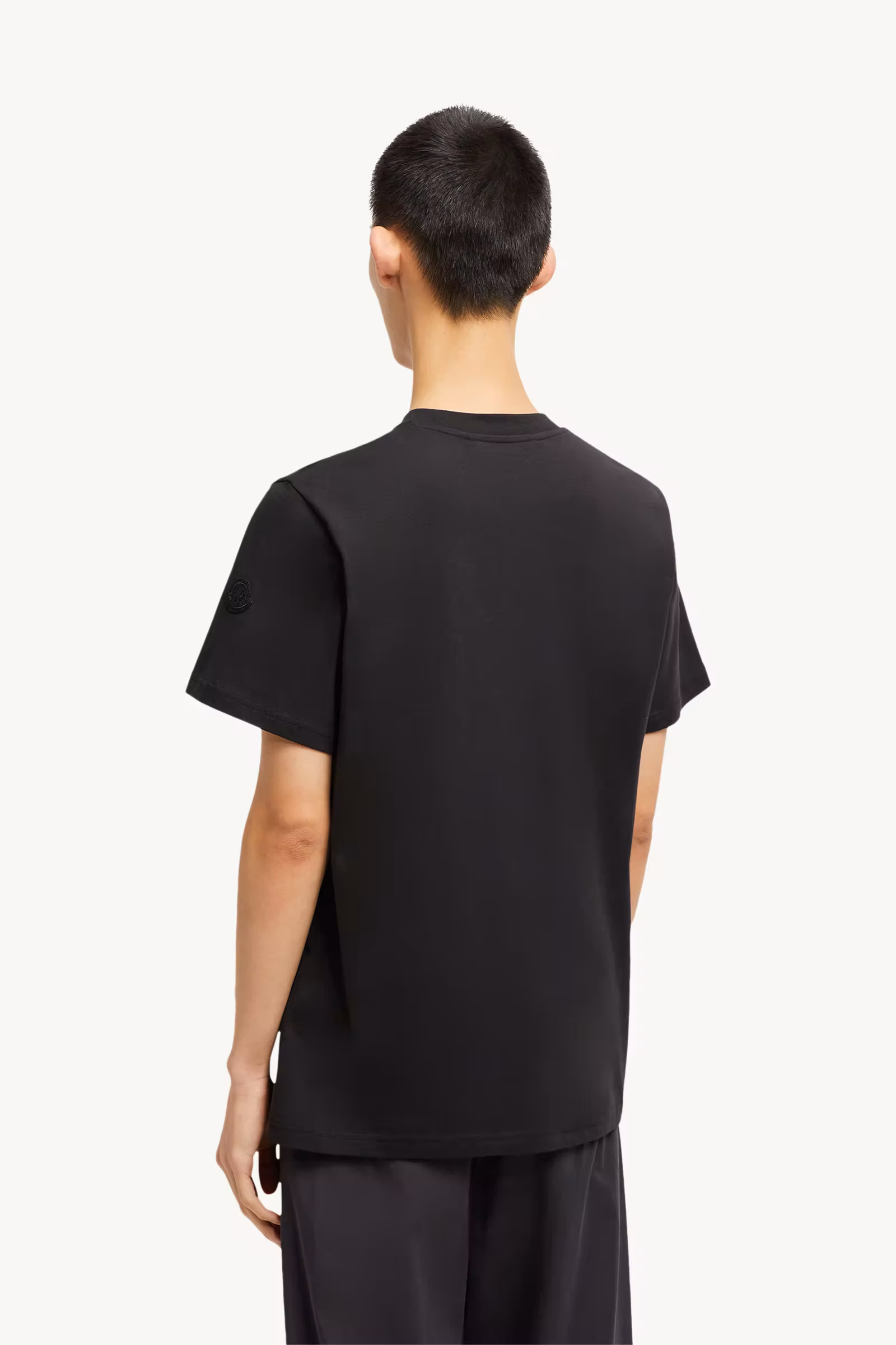 Curved Logo Cotton T-Shirt