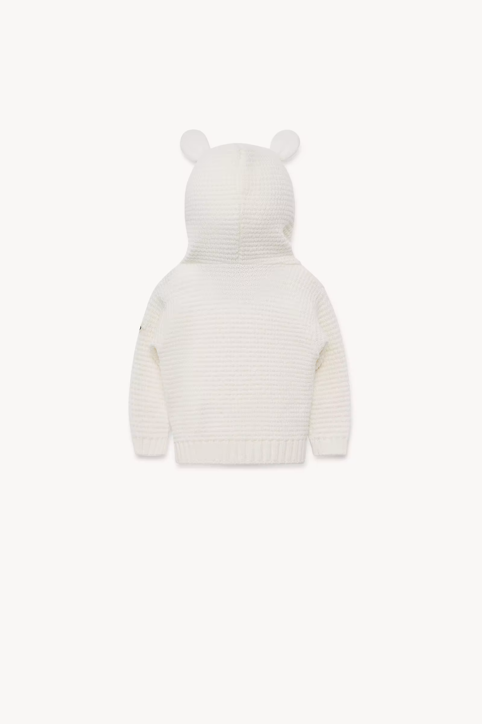 Hooded Teddy Bear Wool Zip-Up Cardigan