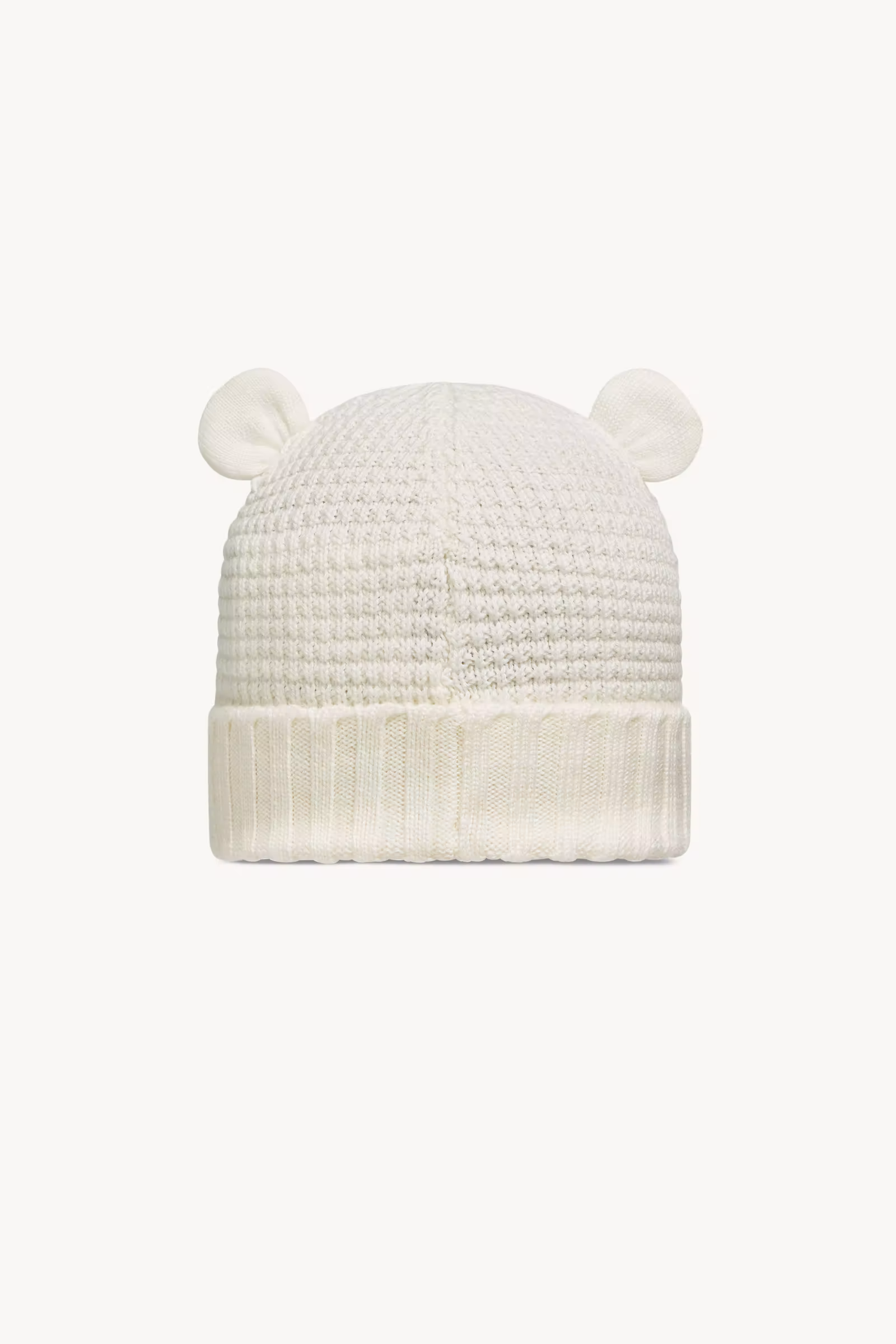 Wool Beanie with Teddy Bear Ears
