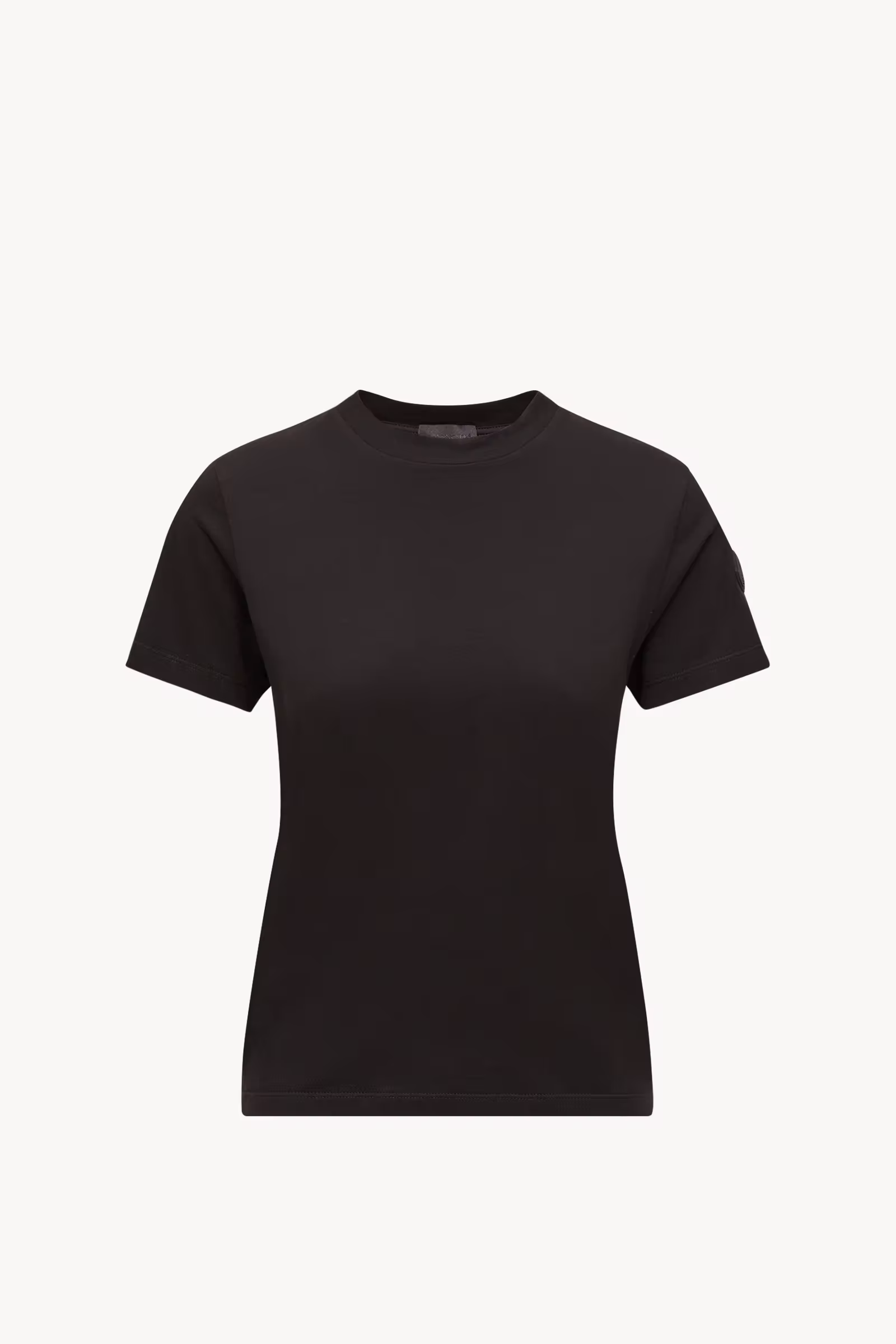 Pleated Back Cotton T-Shirt