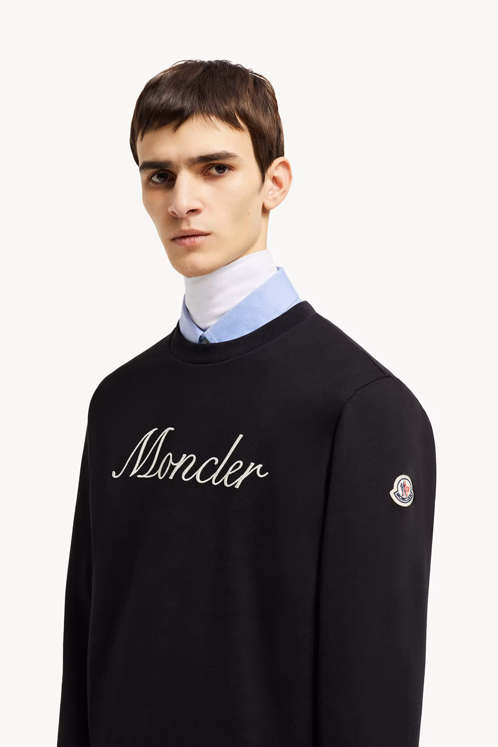 Embroidered Logo Cotton Sweatshirt