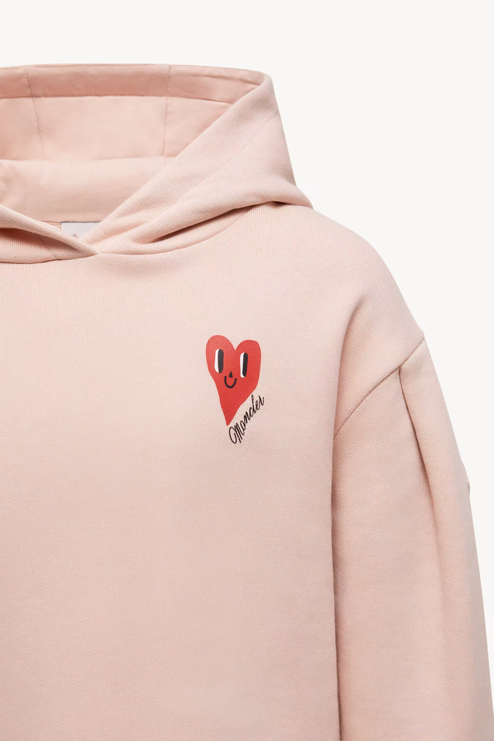 Heart Motif Cotton Hoodie