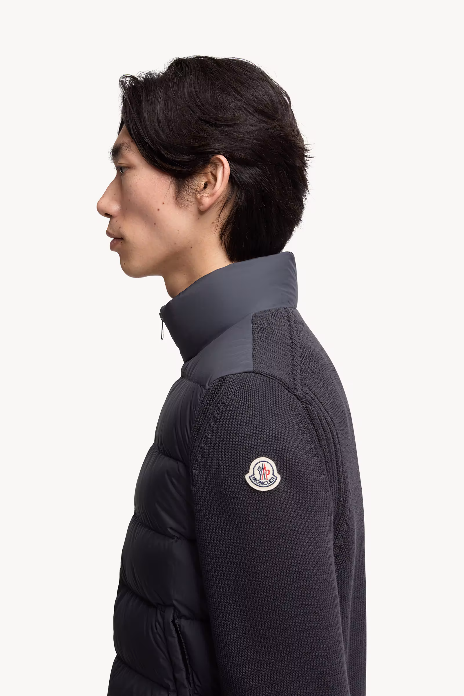 Padded Cotton Cardigan