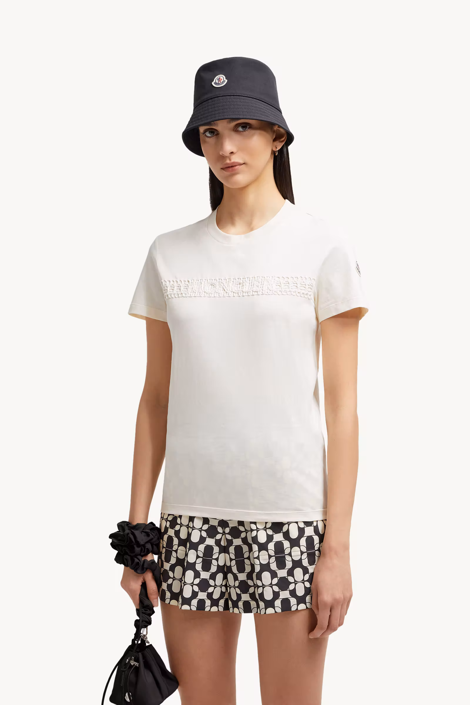 Embroidered Logo Cotton T-Shirt