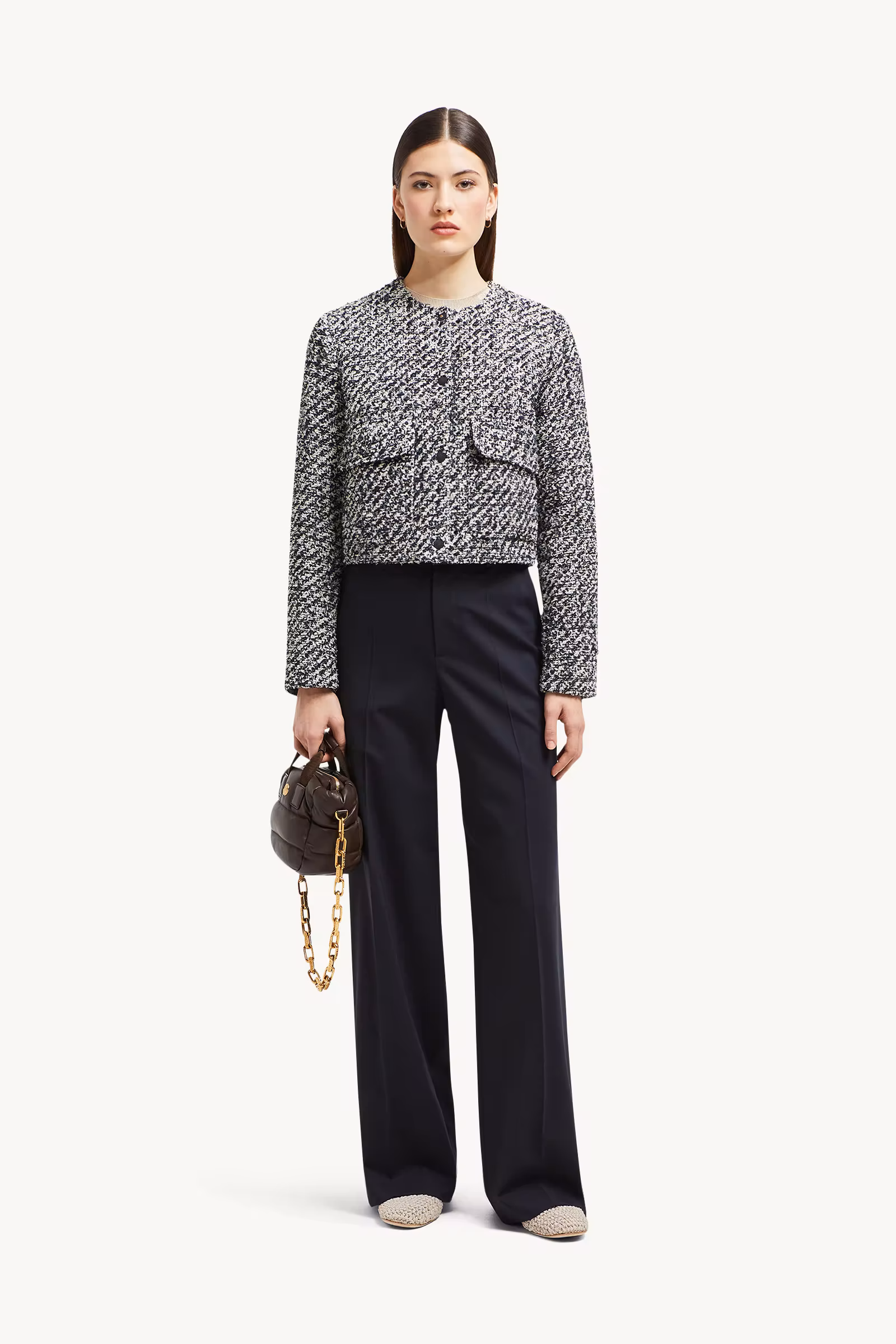 Dauphin Tweed Short Down Jacket