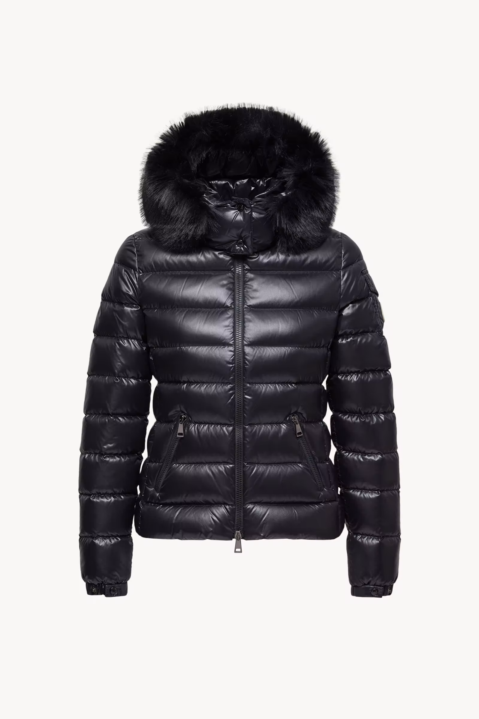 Badyf Faux Fur-Trimmed Hooded Short Down Jacket